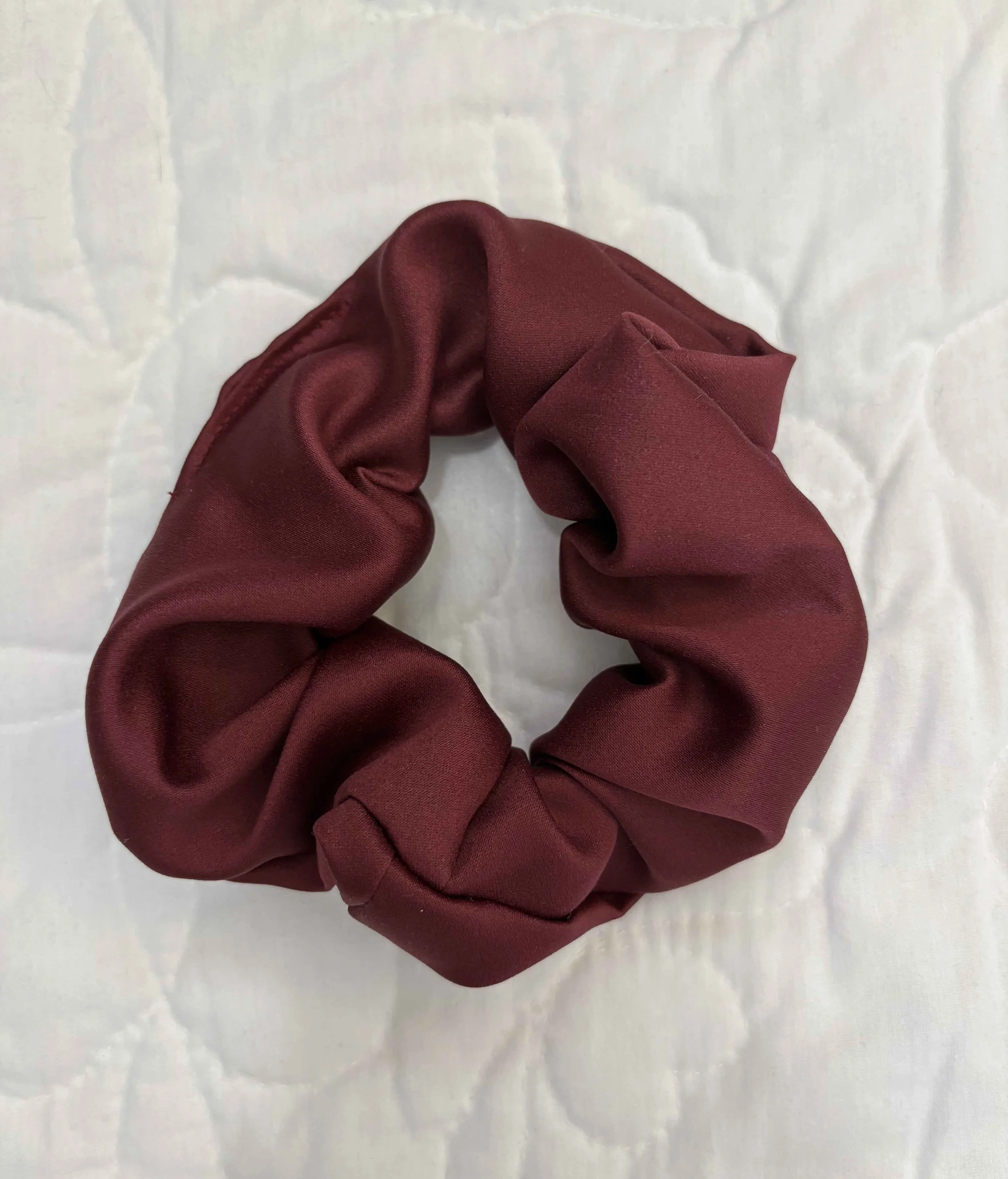 Simple Maroon Scrunchie
