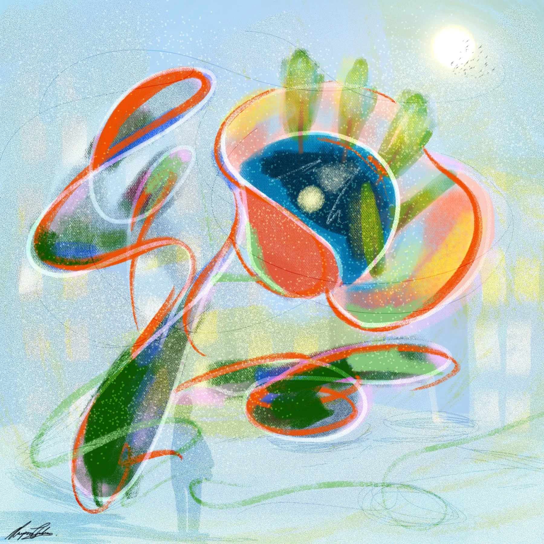 The Flower That Grew Me - Procreate