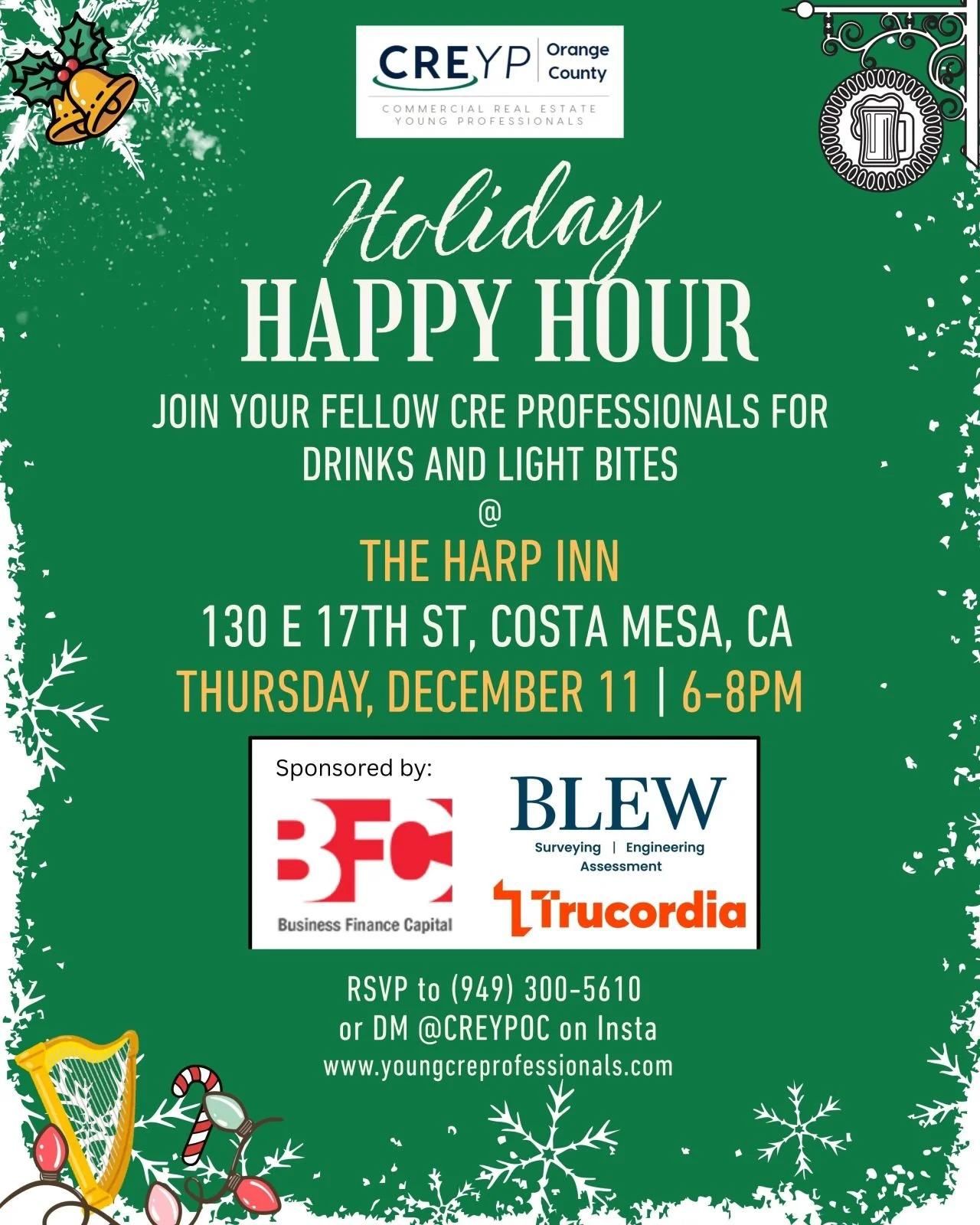 The Harp Holiday Happy Hour