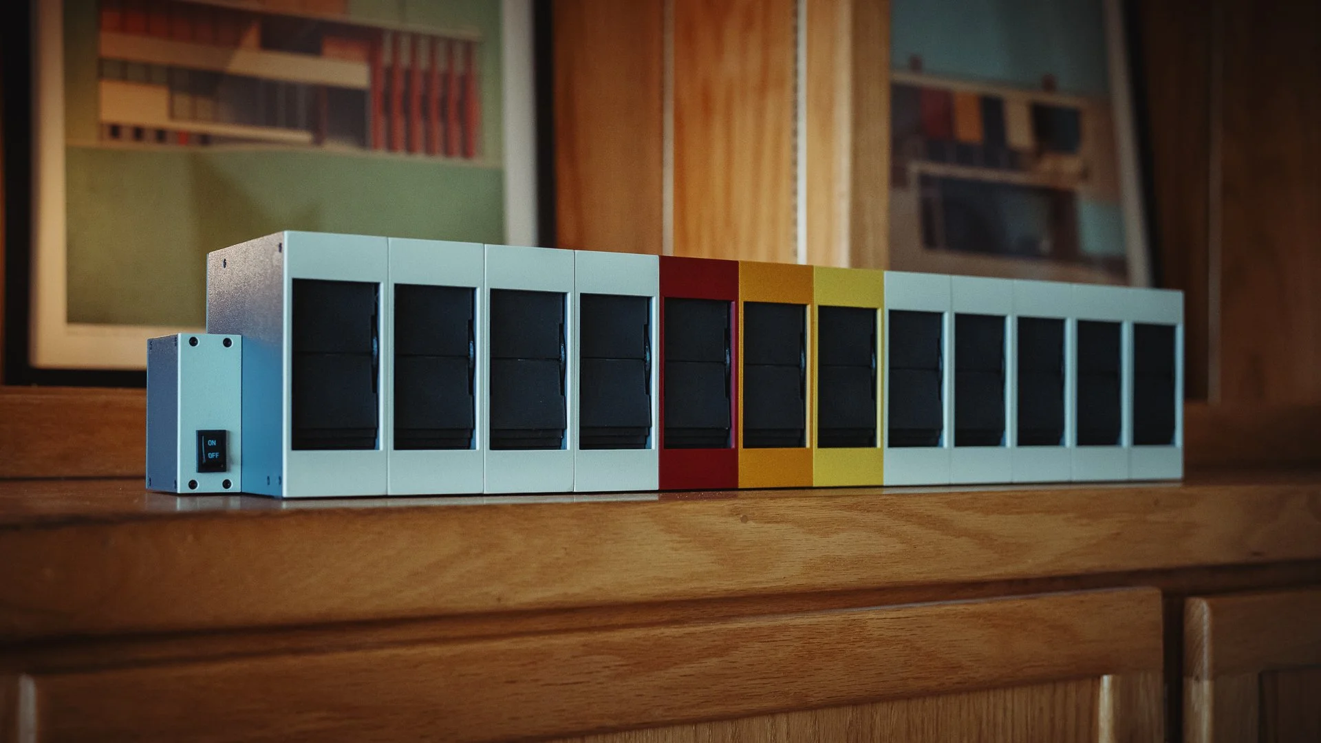 3D printed 12 Digits Flip (flap) display