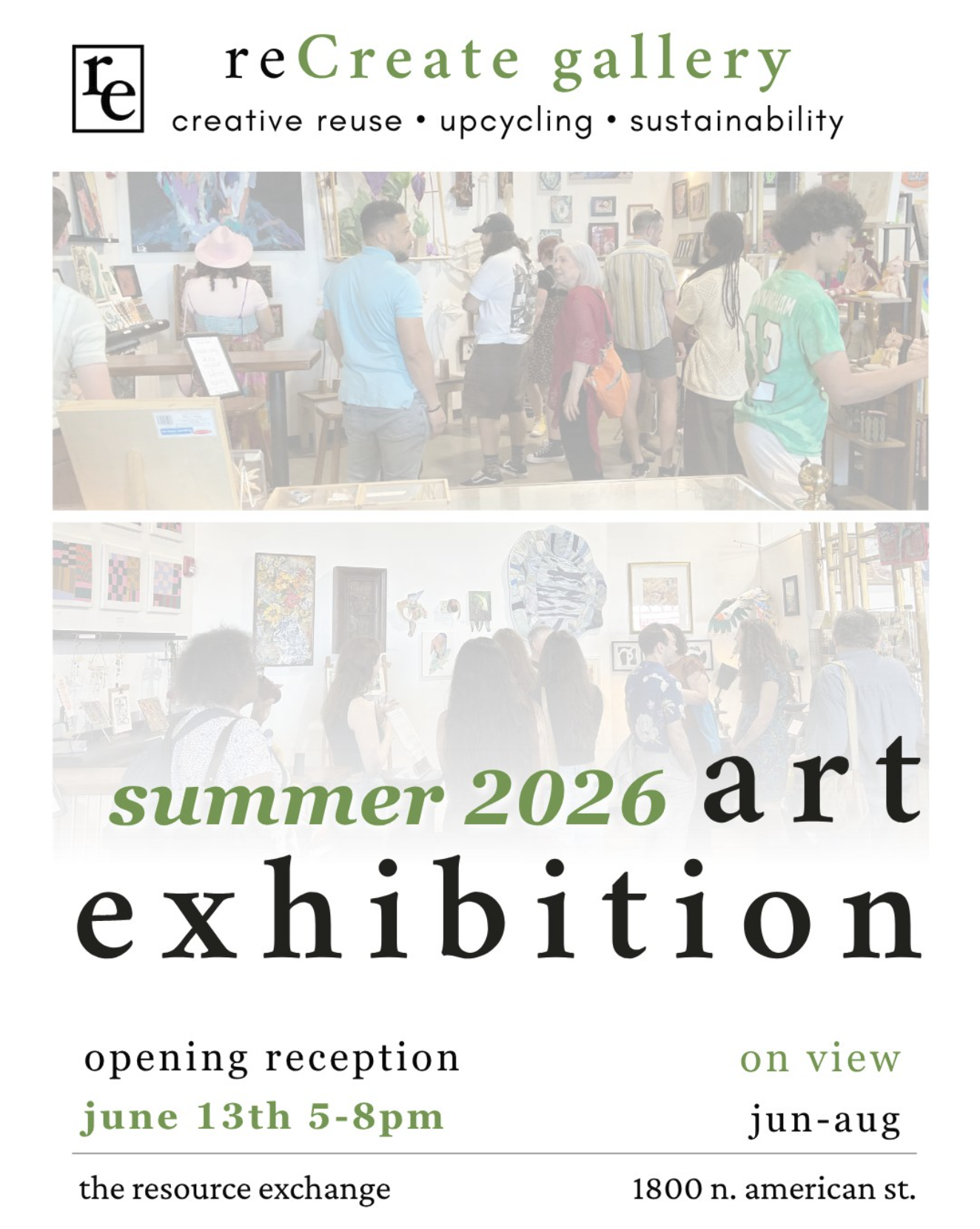 ReCreate Gallery Summer '26 Art Exhibition