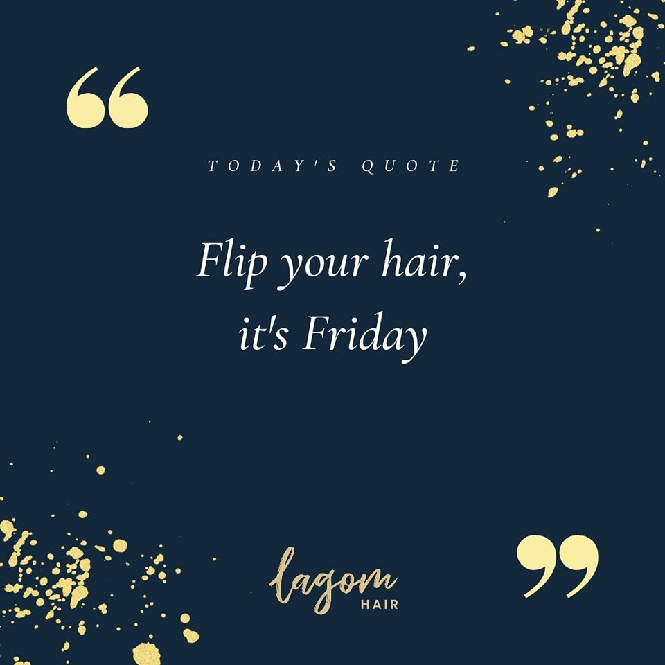 FriYAY vibes! Enjoy the Easter Break and long weekend! 🥳

See you back in the salon from Tuesday 2nd April.

 #BookNow #LagomHair #HairCareEssentials #HairTransformation #LagomLove #EasterHair #BookNow #HolidayReady #AutumnHair #treatment #hairtrans