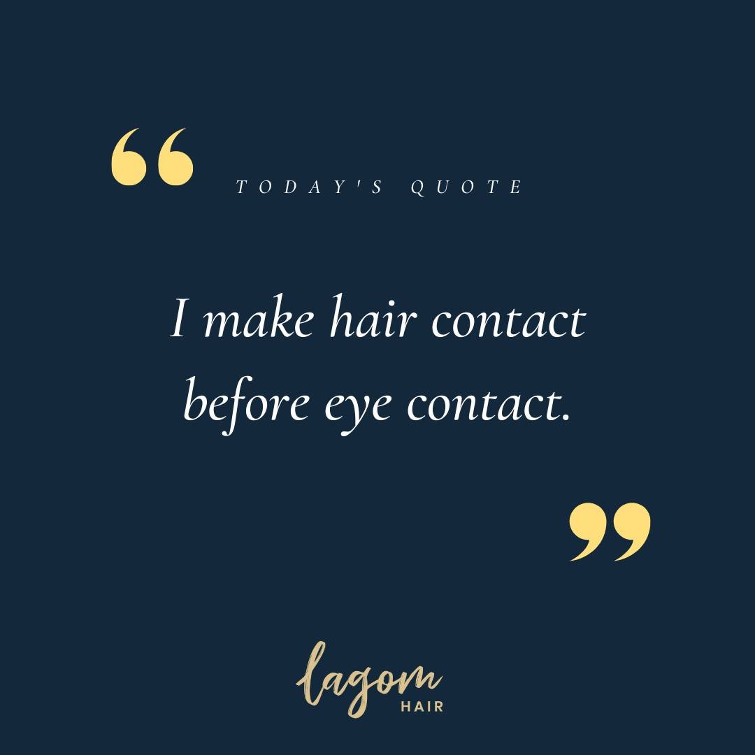 🌟 &quot;I make hair contact before I make eye contact.&quot; 🌟

💇&zwj;♀️💬 Imagine walking into a room and your hair does all the talking! Book now for your best haircut and style ever! 

#lagomhair #InStoreNow #BookNow #elevenaustralia #haircarep
