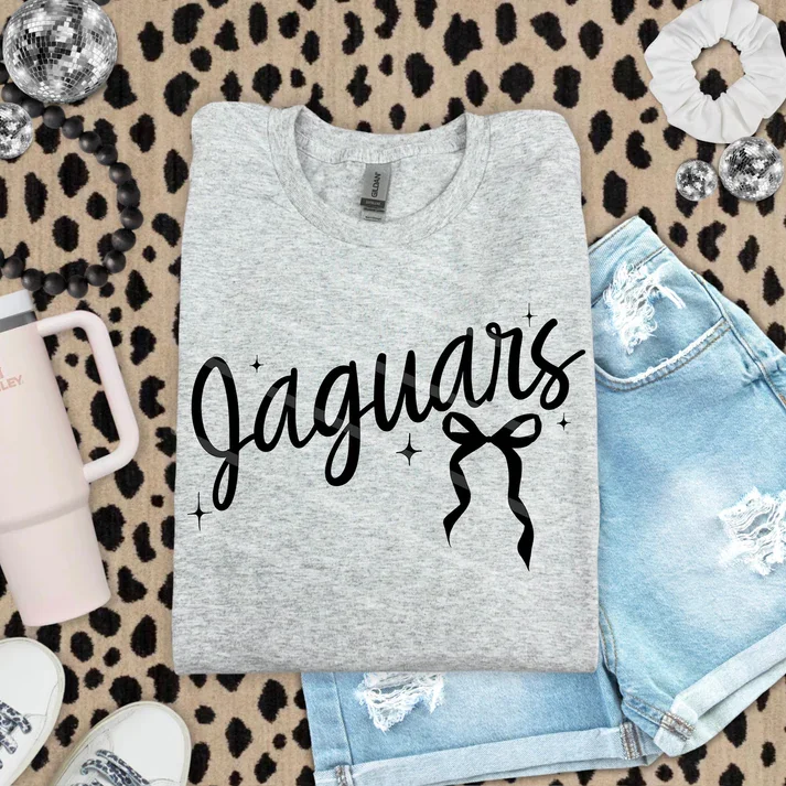 Jaguars Mascot with Black Bow