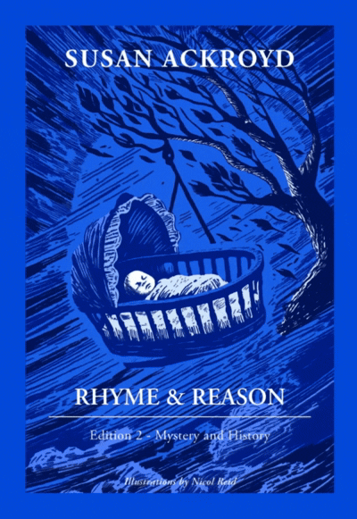 Animated cover of Rhyme & Reason, Edition 2 – Mystery and History by Susan Ackroyd.