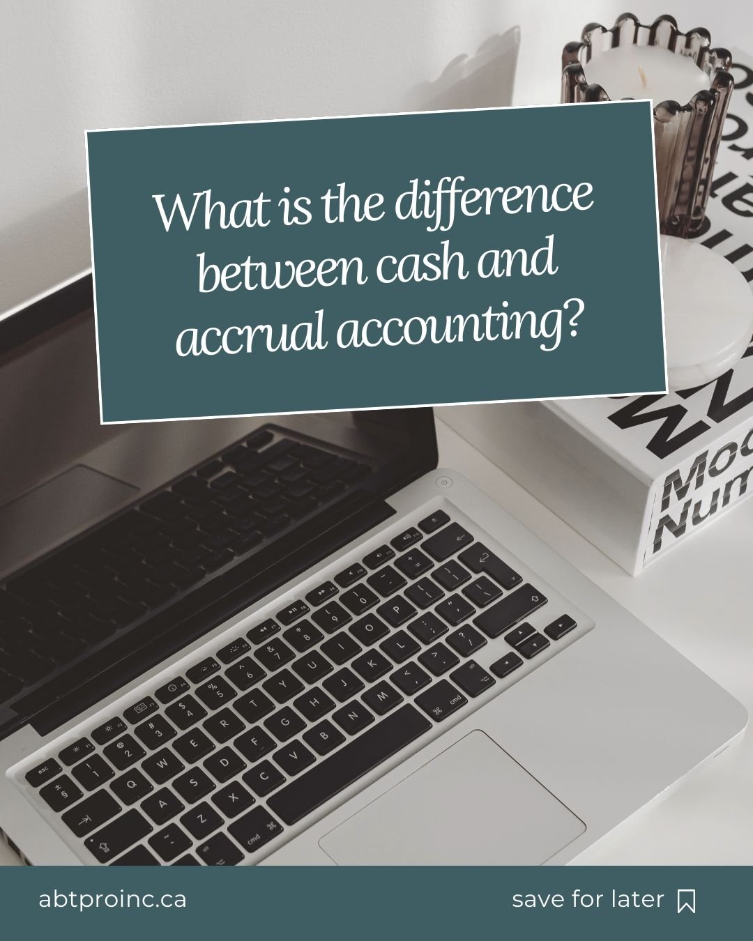The difference comes down to timing.

Cash accounting records income when money hits your bank account and expenses when you pay them.

Accrual accounting records income when it is earned and expenses when they are incurred, even if no money has move
