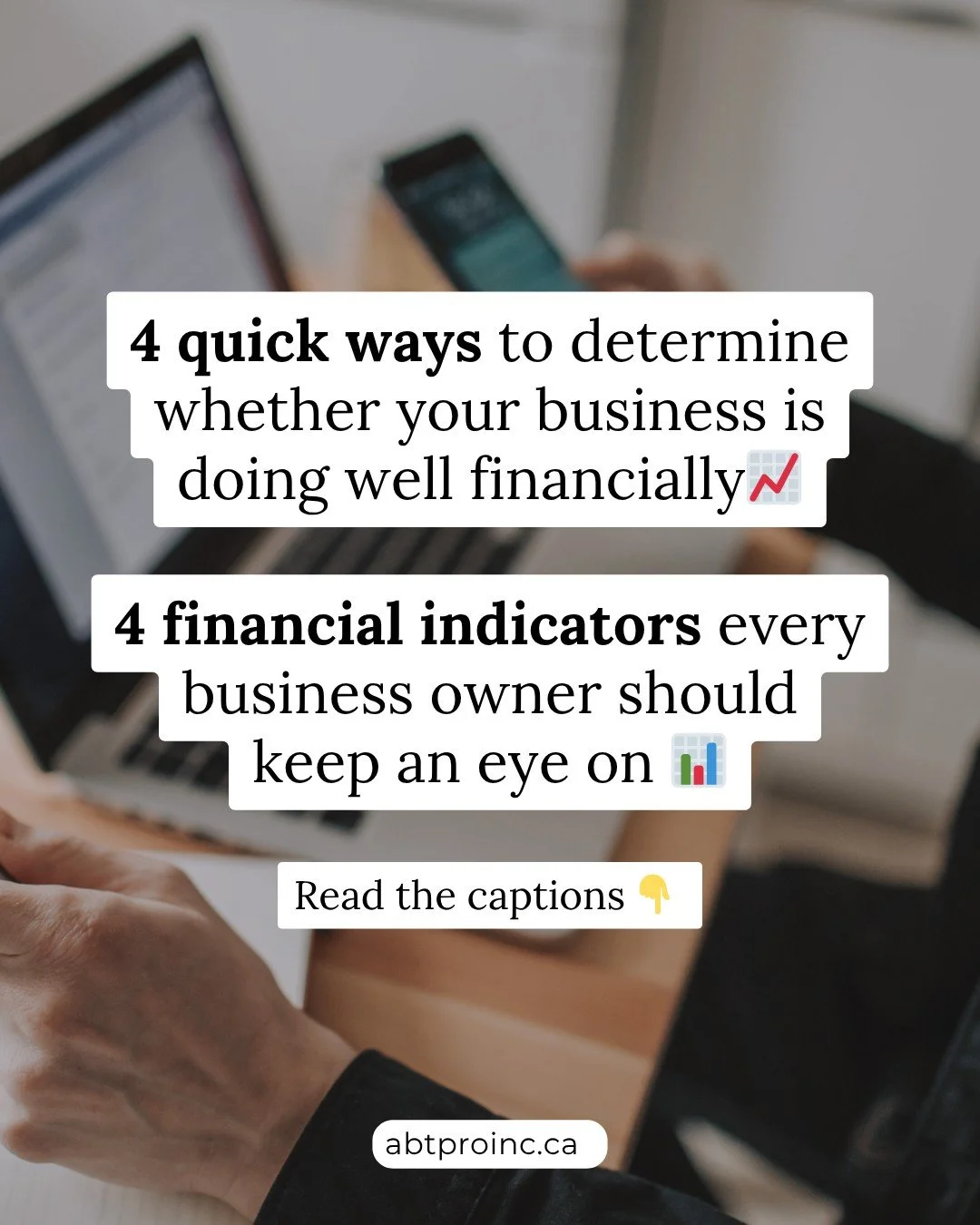 Not sure if your business is financially healthy? These quick checks can give you a good idea.

- Are you consistently profitable each month?

- Do you have enough cash to comfortably cover expenses?

- Are your sales steady or growing over time?

- 