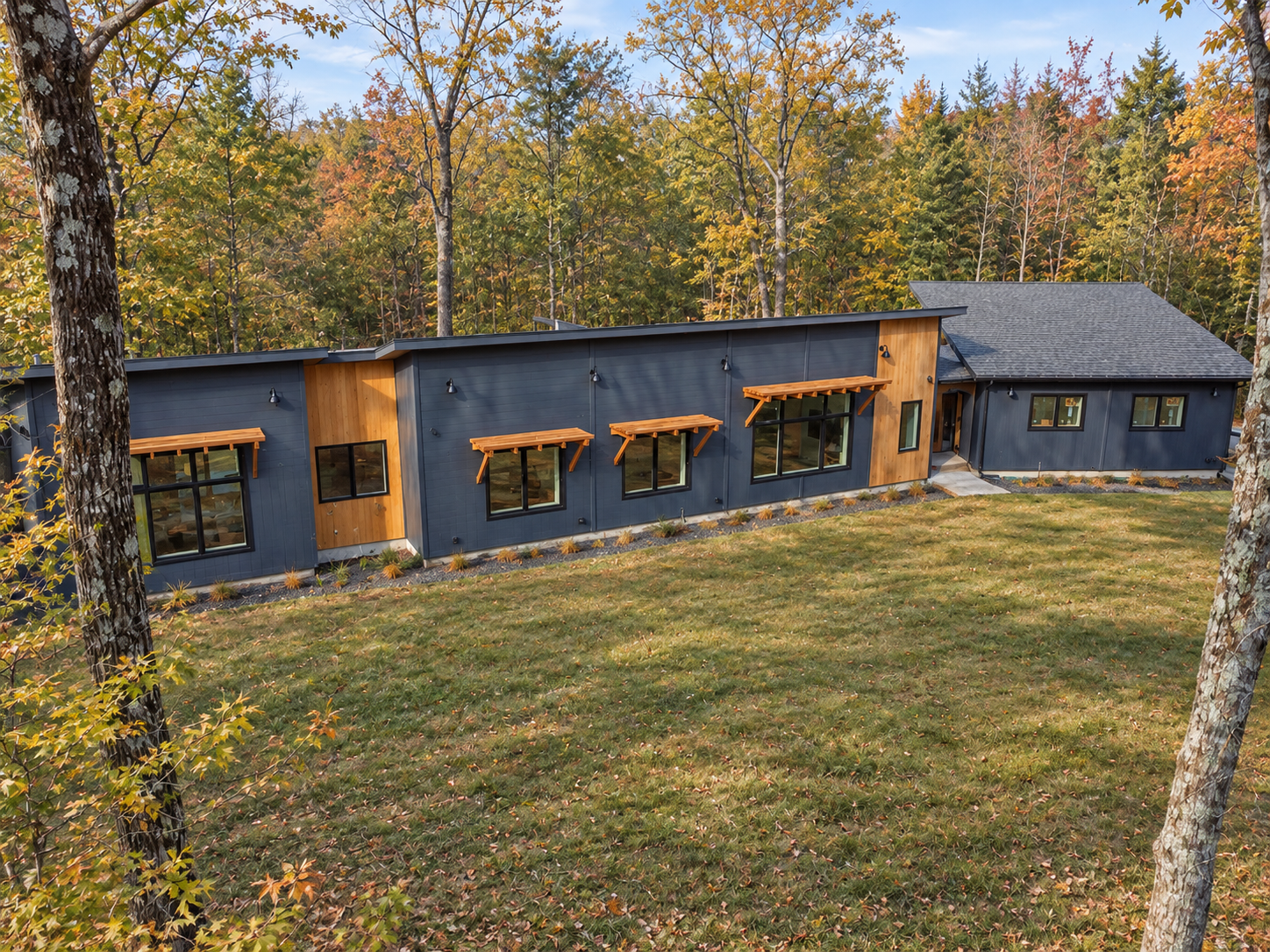 Minimalist-Modern-Forest-Home-Olive Bridge-NY-Drone-image-Amy-Moses-Architecture.png