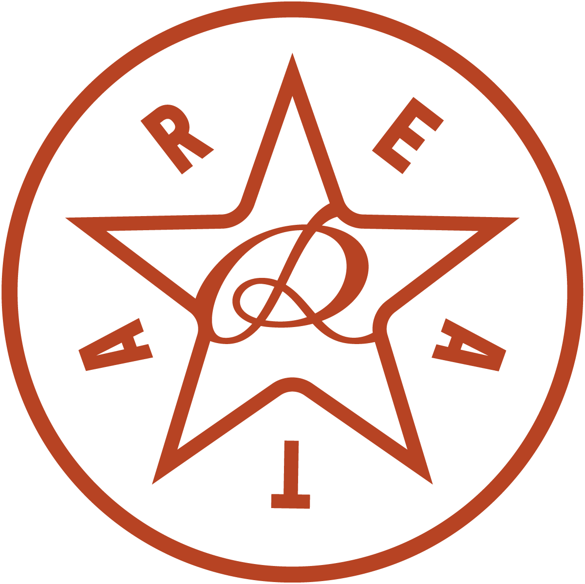 Red circular logo with a central star containing the letter 'R', surrounded by the letters 'A', 'R', 'E', 'A'.