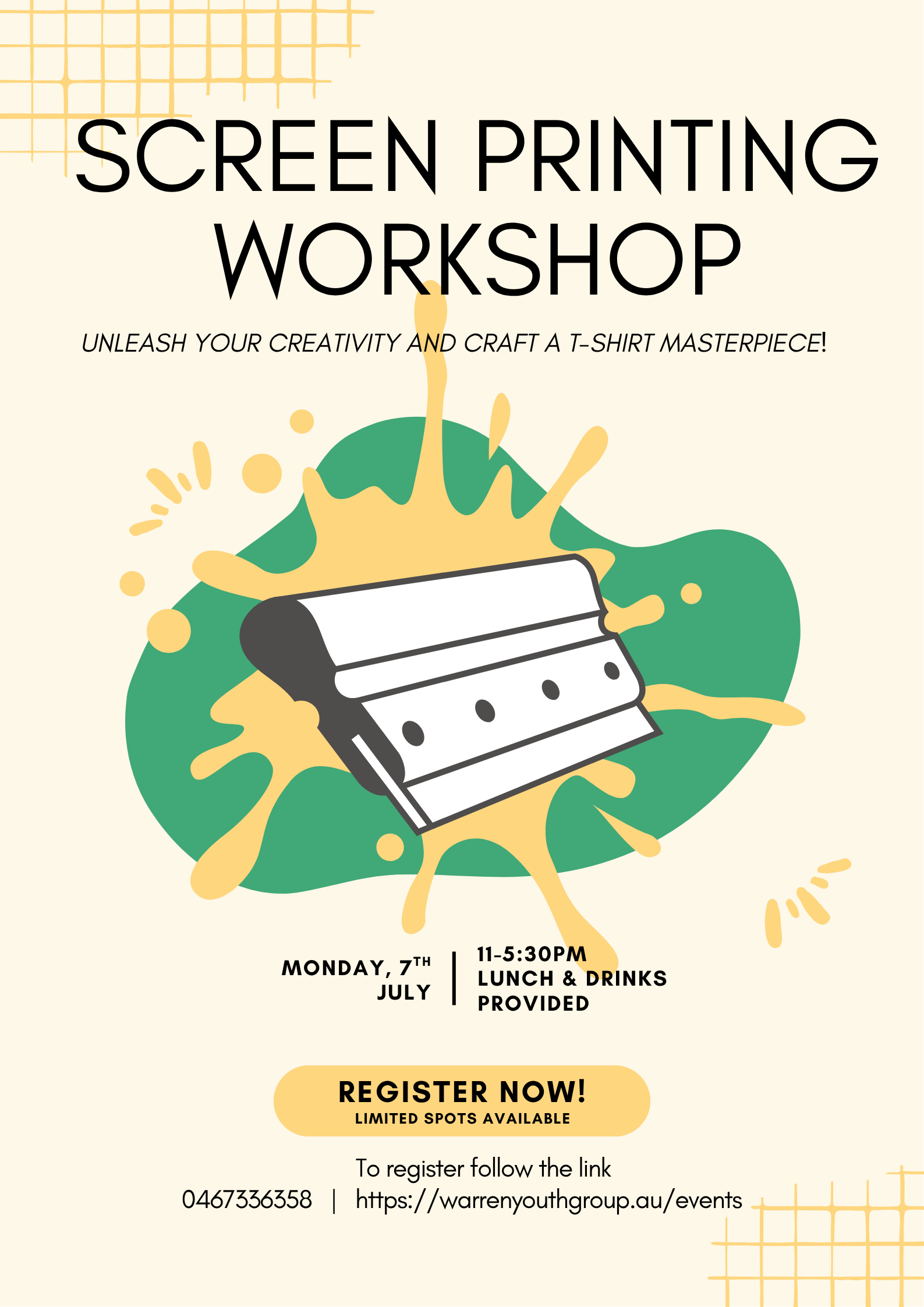 Screen Printing Workshop