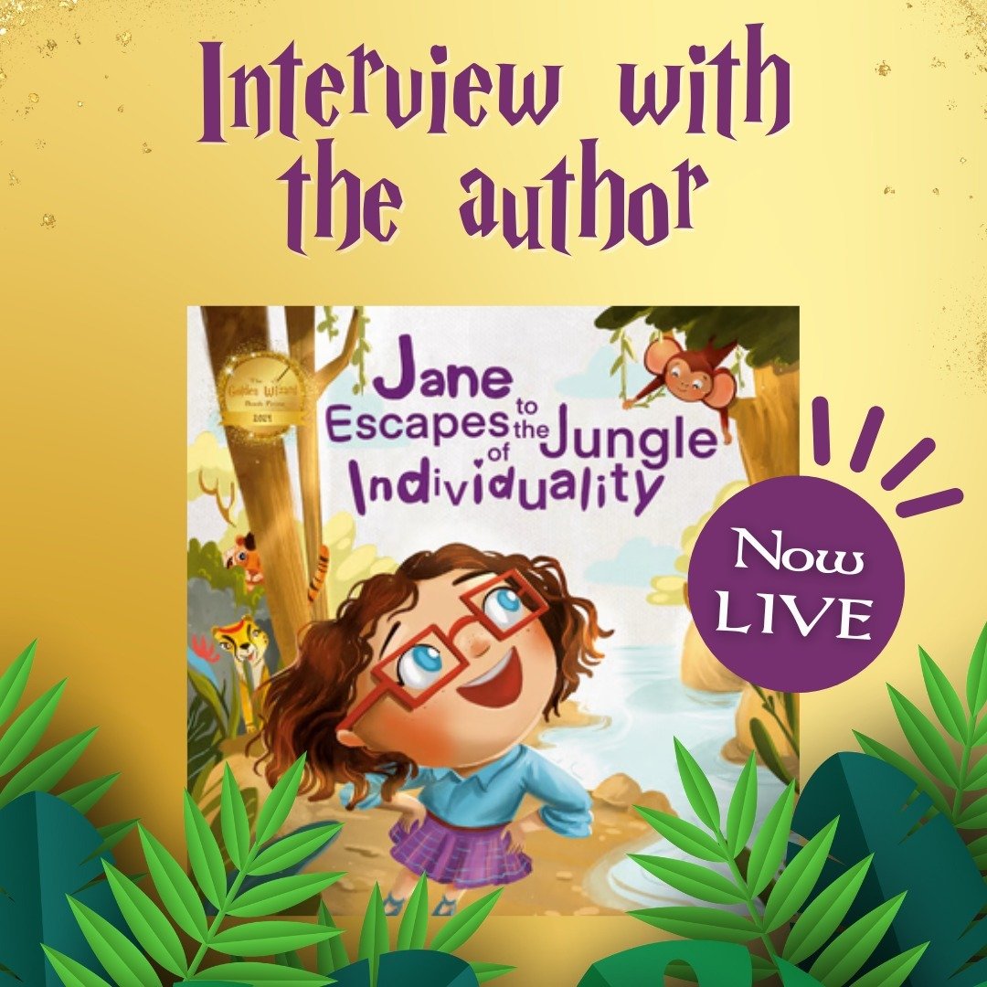 This might be my most vulnerable Q &amp; A interview yet! I recently spent some time chatting with @thegoldenwizardbookprize about the inspiration behind 'Jane Escapes to the Jungle of Individuality' and how the heartfelt scenes within the book will 