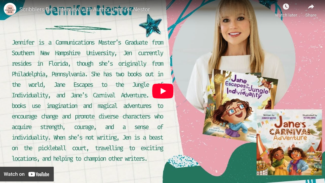 Scribblers Den Interview with Author Jennifer Nestor