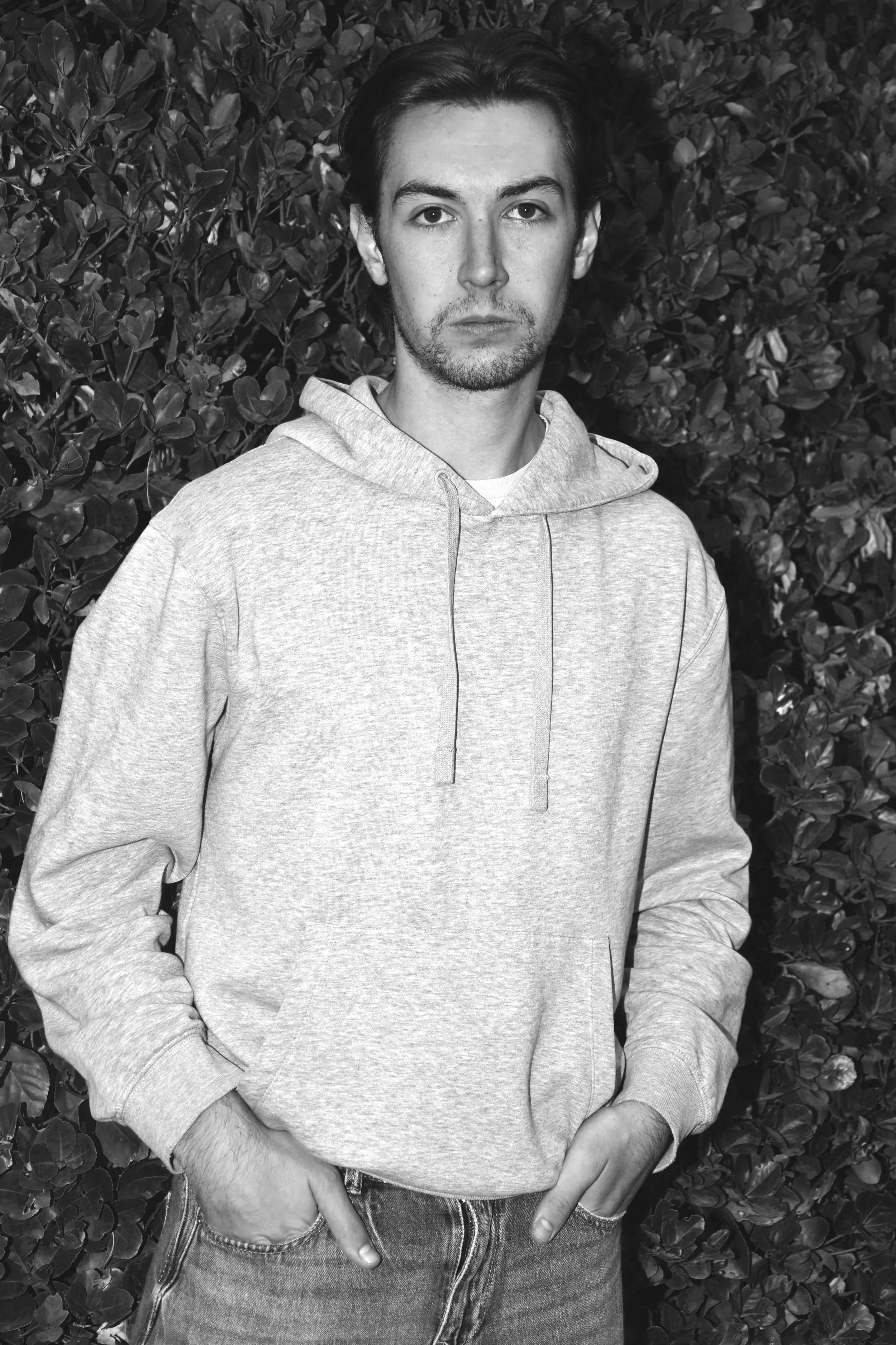 Portrait de Florent Marsault en noir et blanc