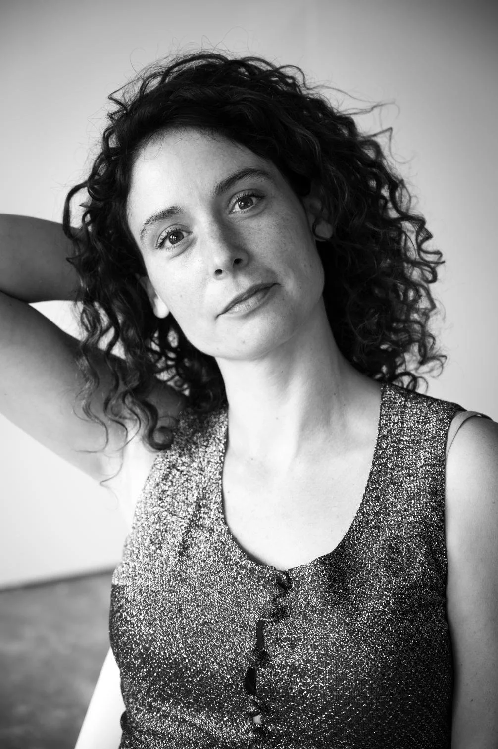 Portrait de Julie macqueron en noir et blanc