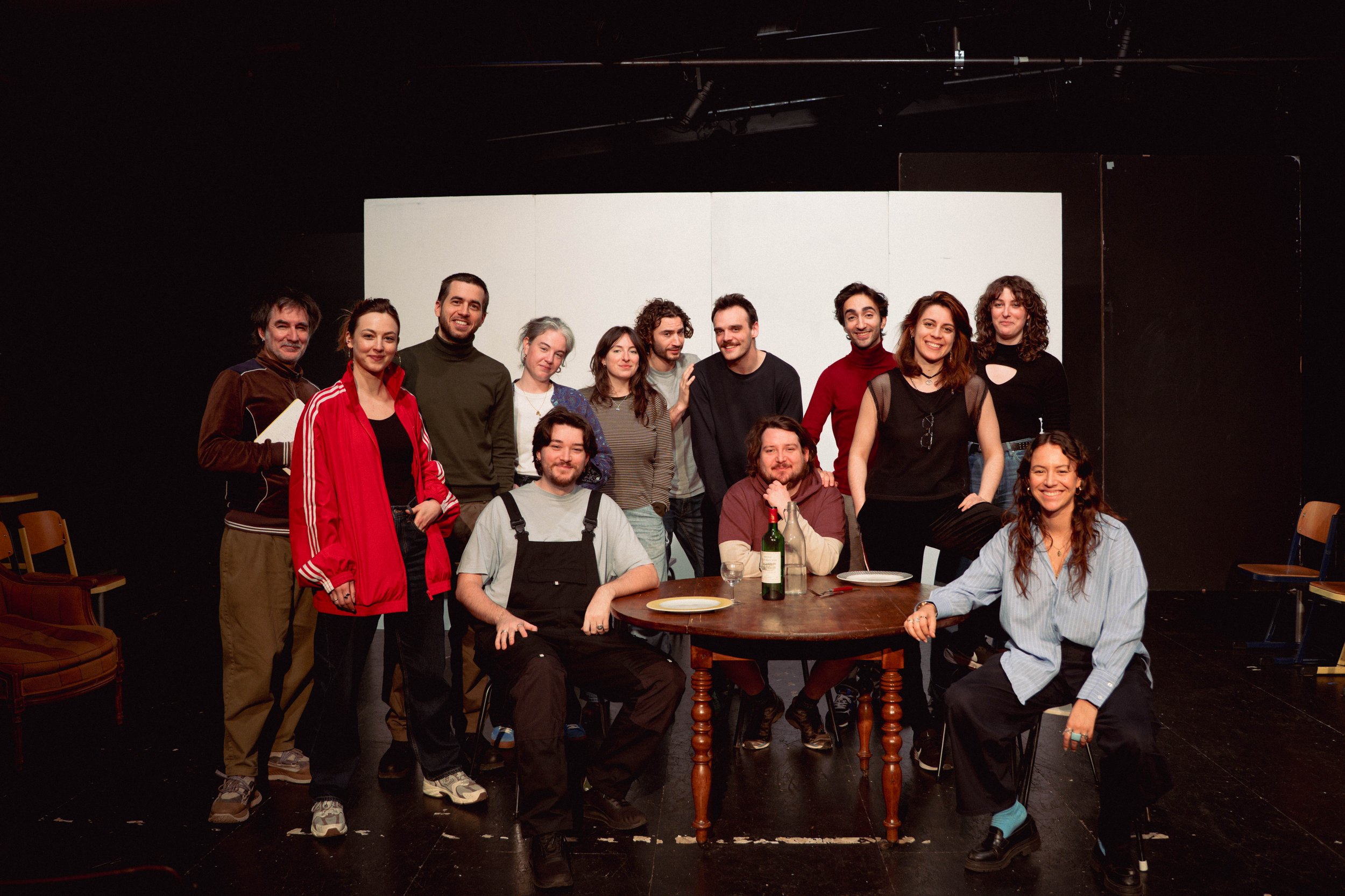 Groupe de stagiaires lors du stage d'interprétation autour de l'oeuvre de Denis Kelly