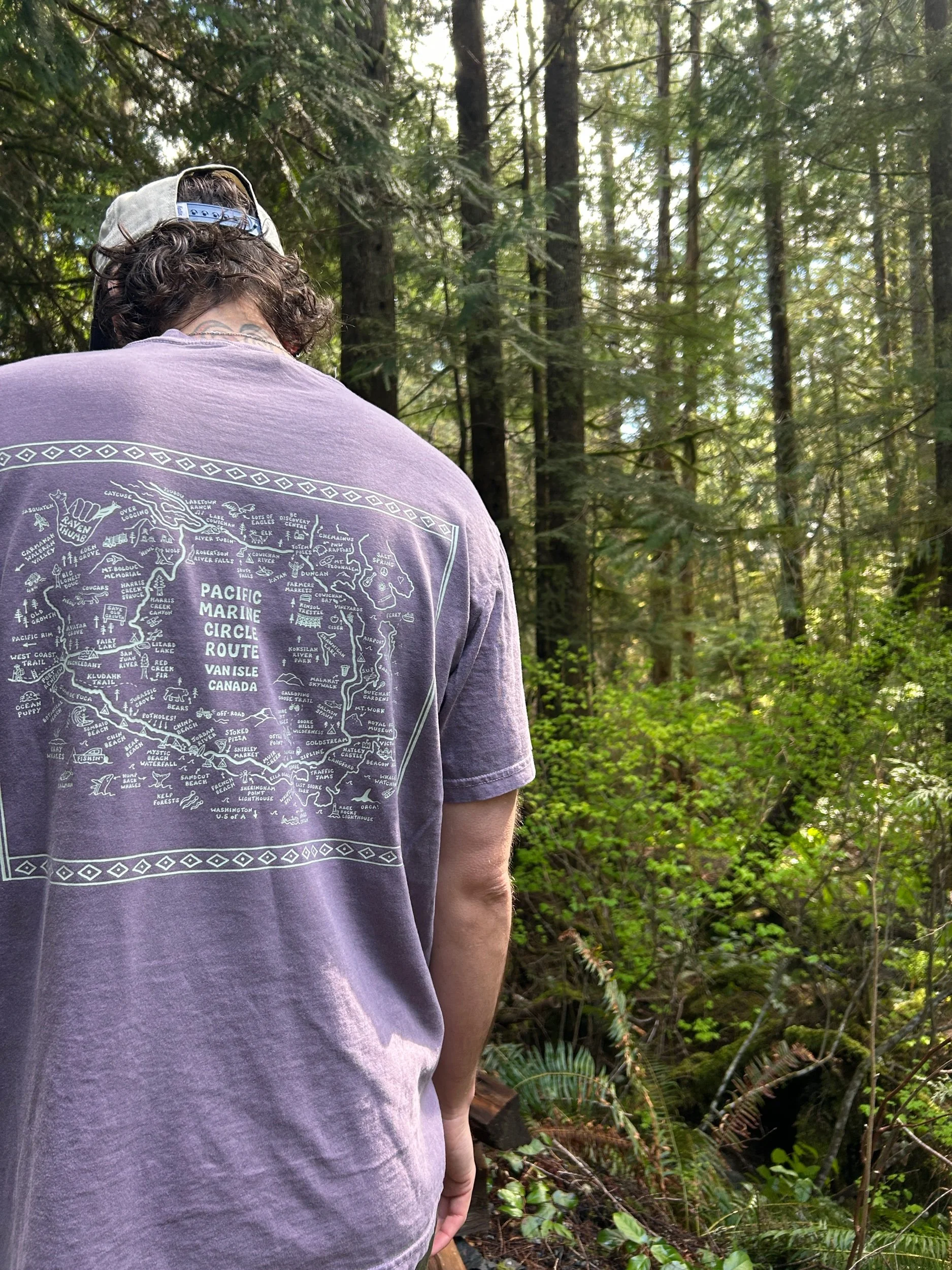 Pacific Marine Circle Route - Unisex Tee - Berry