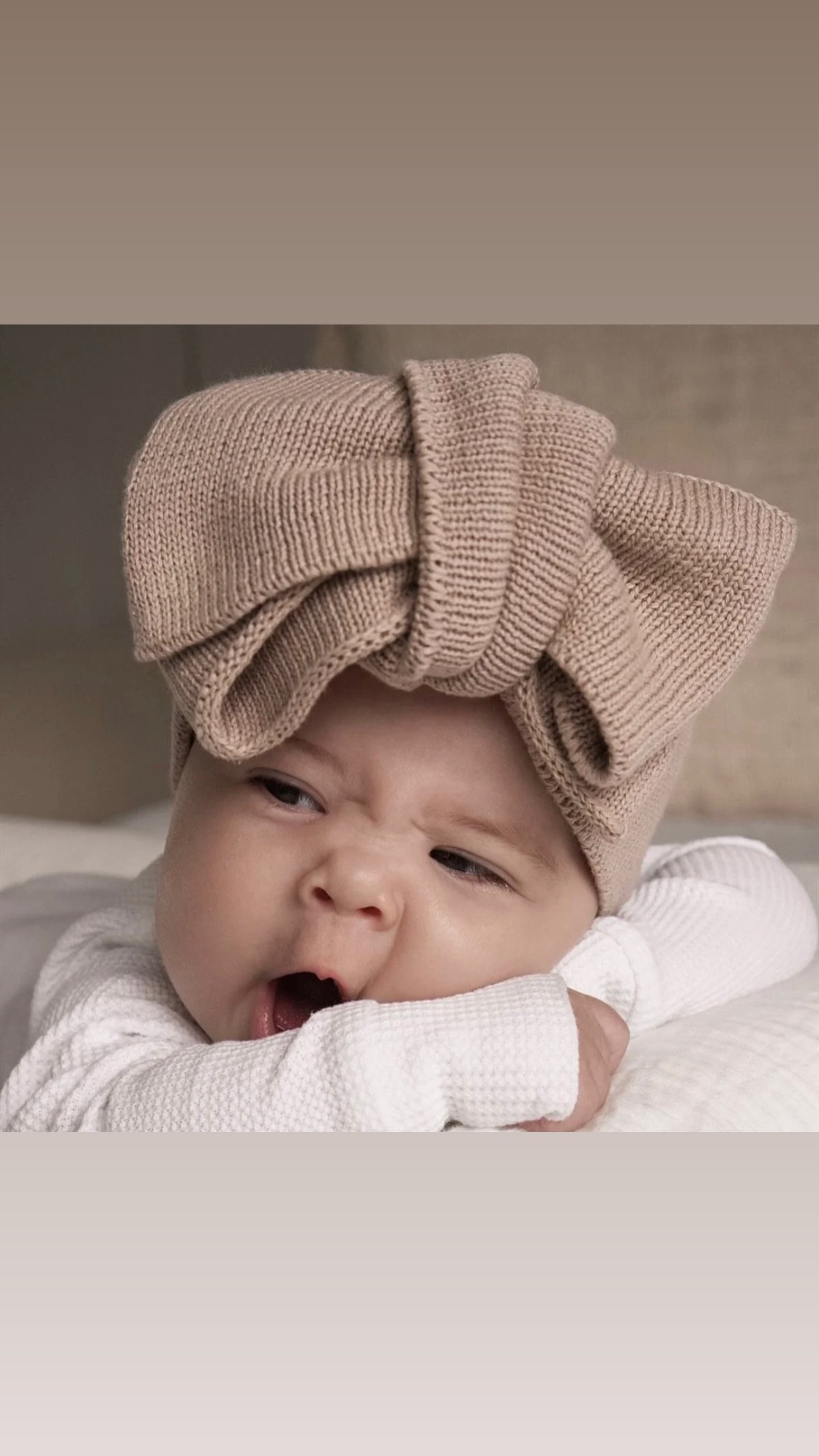 New Born Knit Bows