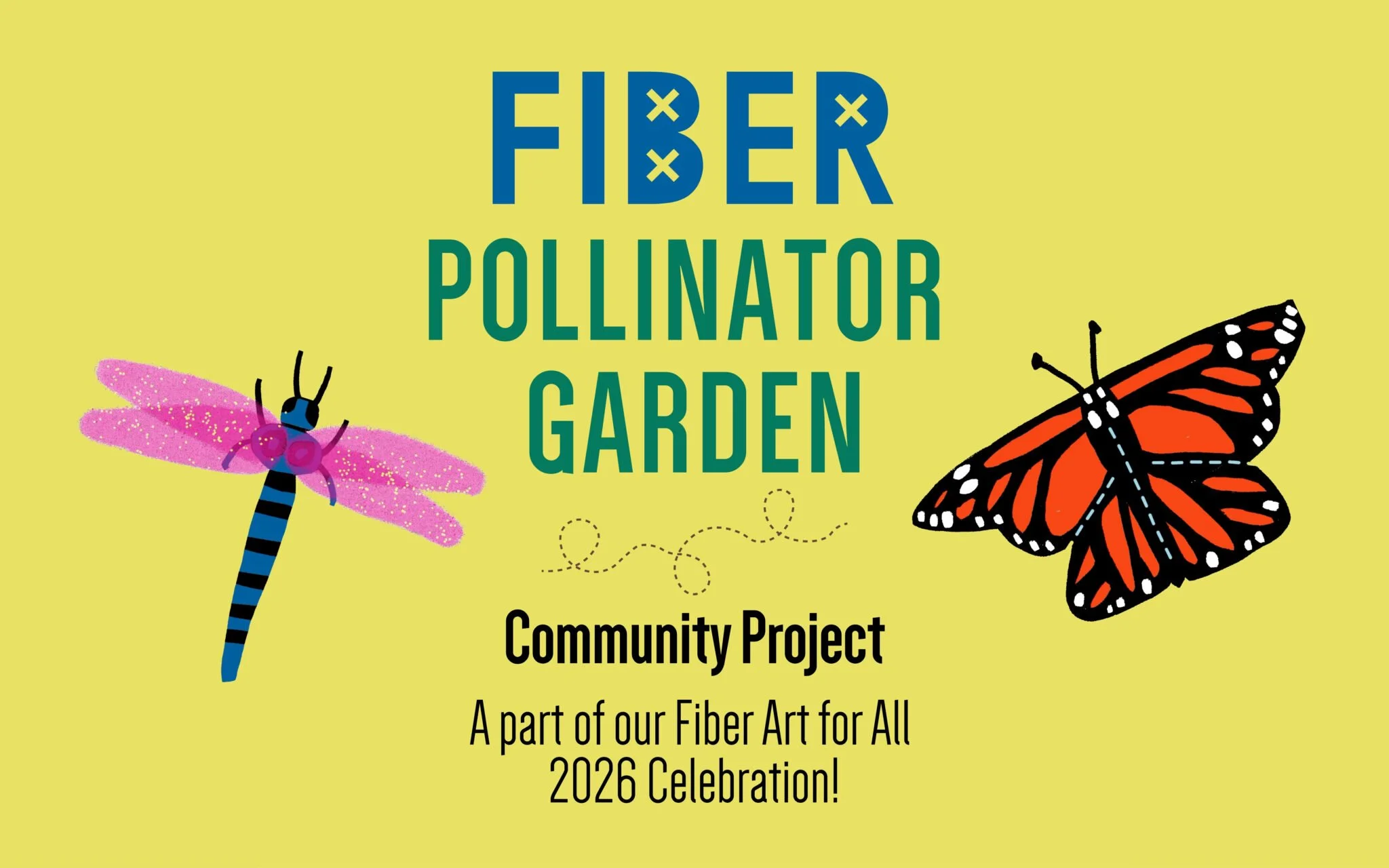 Promo for the Textile Center's Fiber Pollinator Garden Community Project.