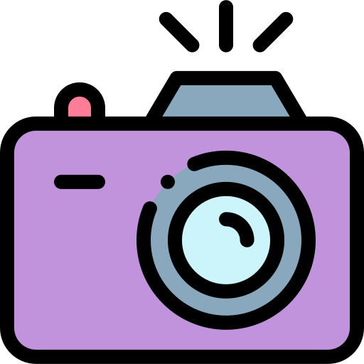 a purple camera icon