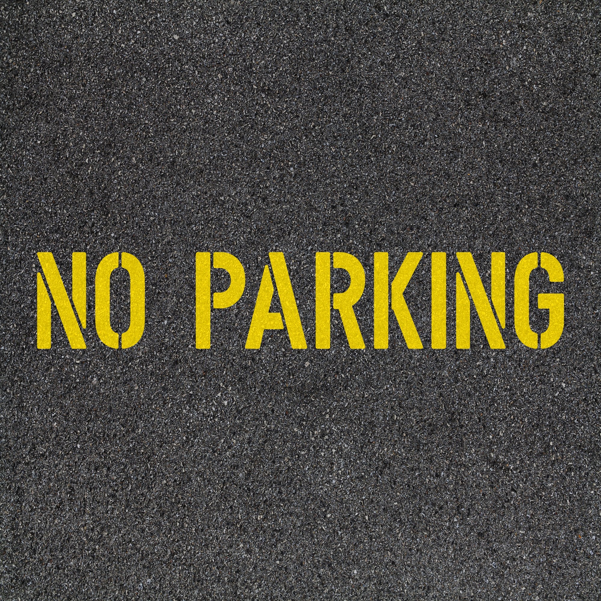 No Parking Stencil