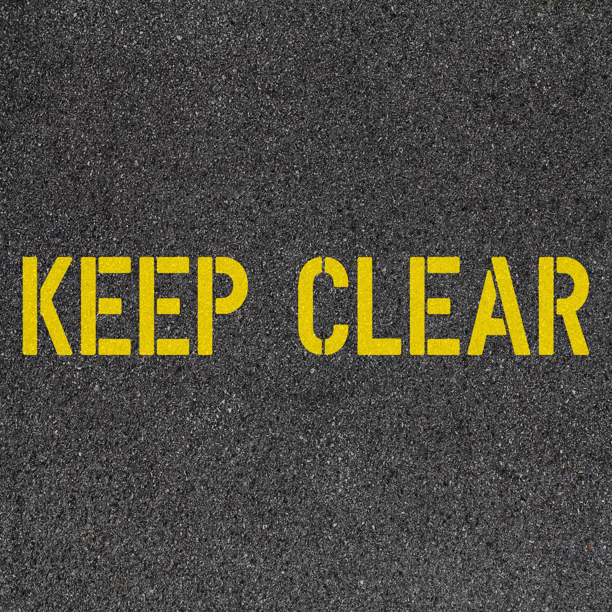 Keep Clear Stencil