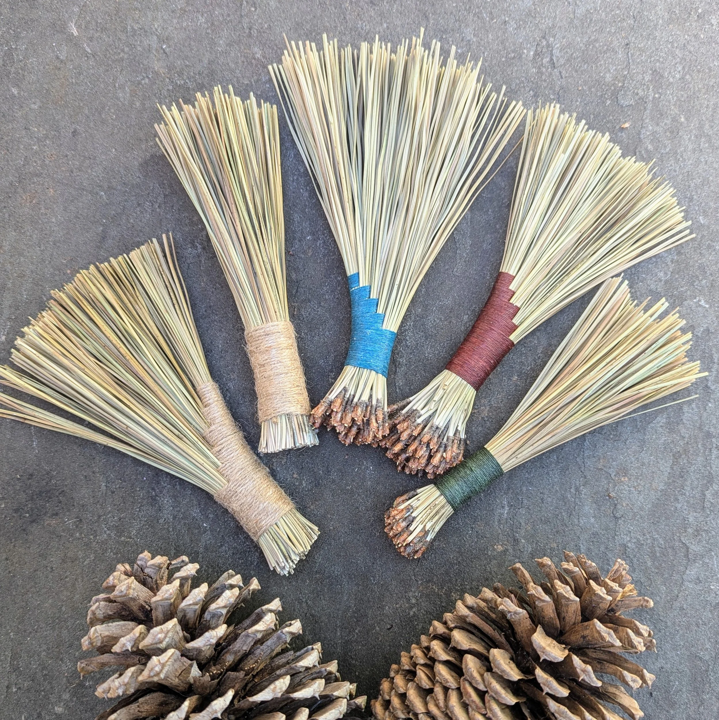 SEASONAL - Pine Needle Hand Broom Harvest and Craft