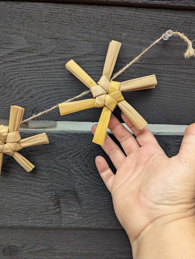 FULL - Pinecone Garland with Handmade Cordage + Bulrush Stars — Field ...