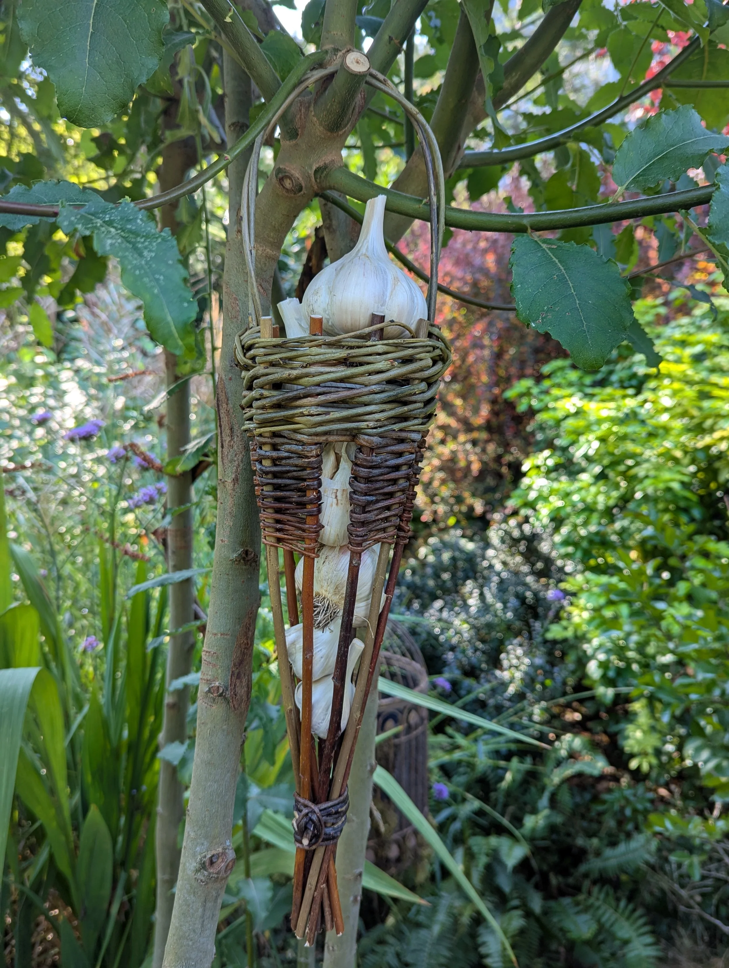 SOLD OUT - Willow Garlic Holder/Bird Feeder