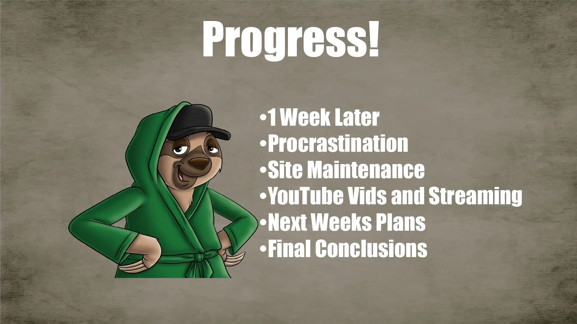 Progress!