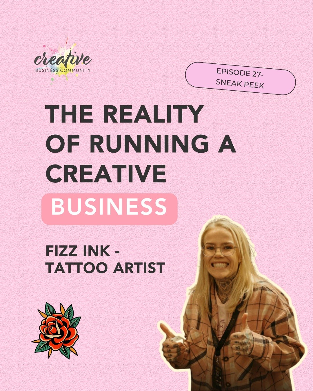 Sneak peek of tomorrow&rsquo;s episode with CBC x @fizzink 🎙️

We&rsquo;re talking about the reality of running a creative business.

From starting young with no business experience, to navigating commercial leases, council approval, health departme