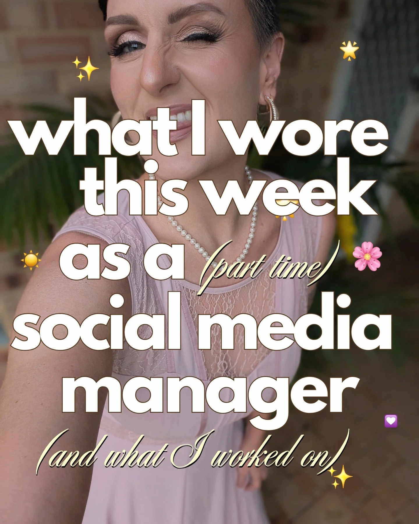 👀Here's a little behind the scenes peek at what Ronnie's week looked like last week and (more importantly) what she wore every day.

Ronnie works part time managing social media accounts, brand building and coming up with strategies to increase soci