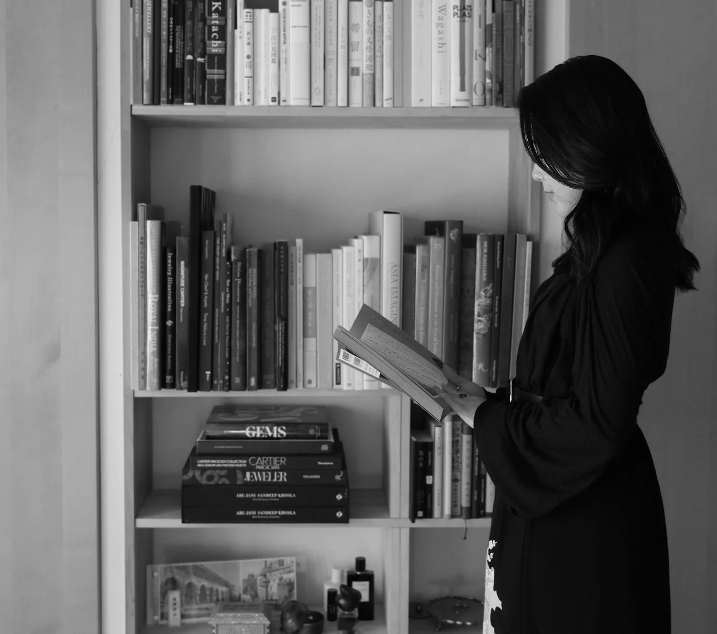 My work often begins here, reading and researching through my precious books that I have collected over the years. I deeply cherish this time spent immersed in inspiration unbounded by borders or time.

Please let me know if you would be interested i