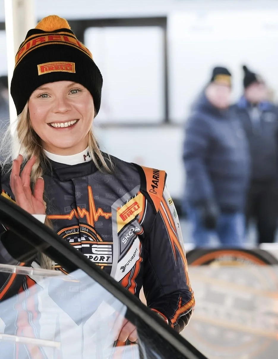 IMAGOsettersin asiakas Enni Mälkönen co-driver ralli