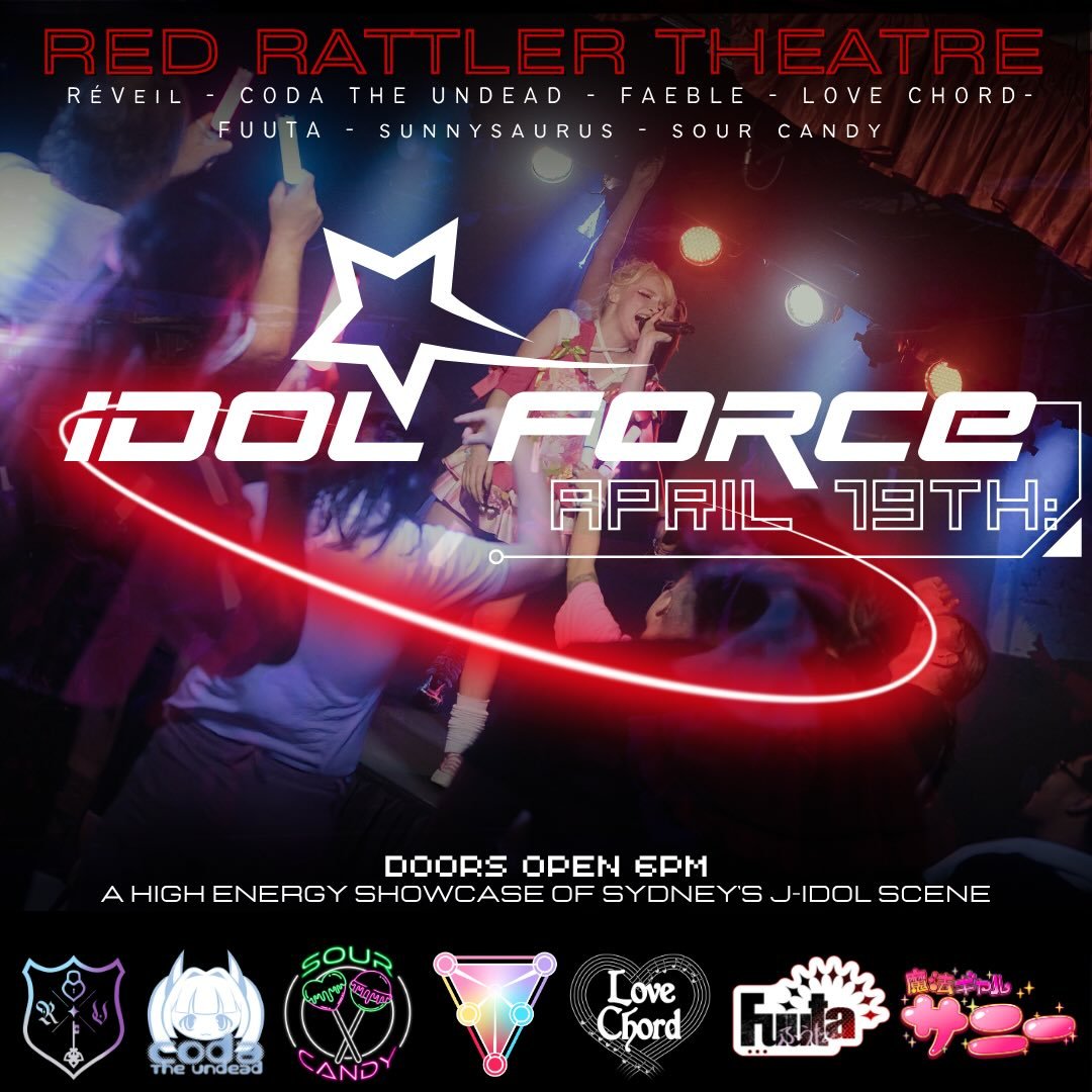 IDOL FORCE IS BACK! ⚡️☄️
come join our newest recruits on our first mission of 2026!

tickets now live at faeblefuture.com

@faeblefuture
@fuutatoaus0201
@lovechord.info 
@sunnyysaurus 
@sourcandy.ai 
@undeadcoda 
@reveil.au