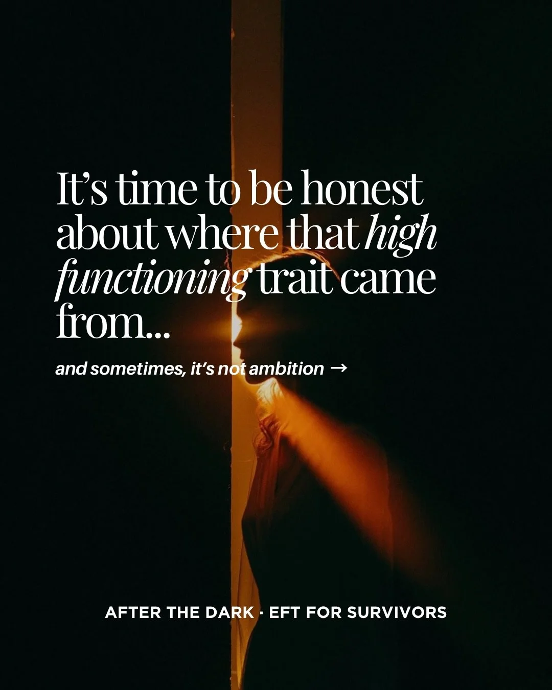 After The Dark is a 90-minute live EFT tapping workshop for survivors of CPTSD, CSA, SA, SRA, and deep childhood trauma.

Come as you are.
Comment DARK and I&rsquo;ll send you the link 🕊️

#efttapping #nervoussystemhealing #trauma #traumarecovery #c