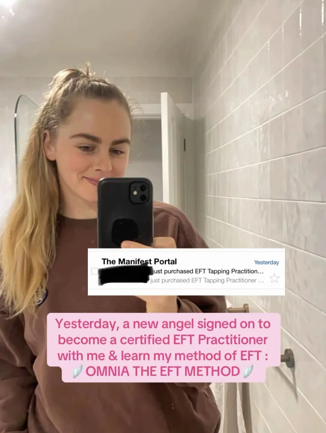 Certified EFT Tapping Practitioners are SO underrepresented right now.. 

This is your chance to begin a legitimate career inside the worlds most research energy psychology &amp; train with me, a rising name in the world of EFT Tapping 🥹🪽

There ar