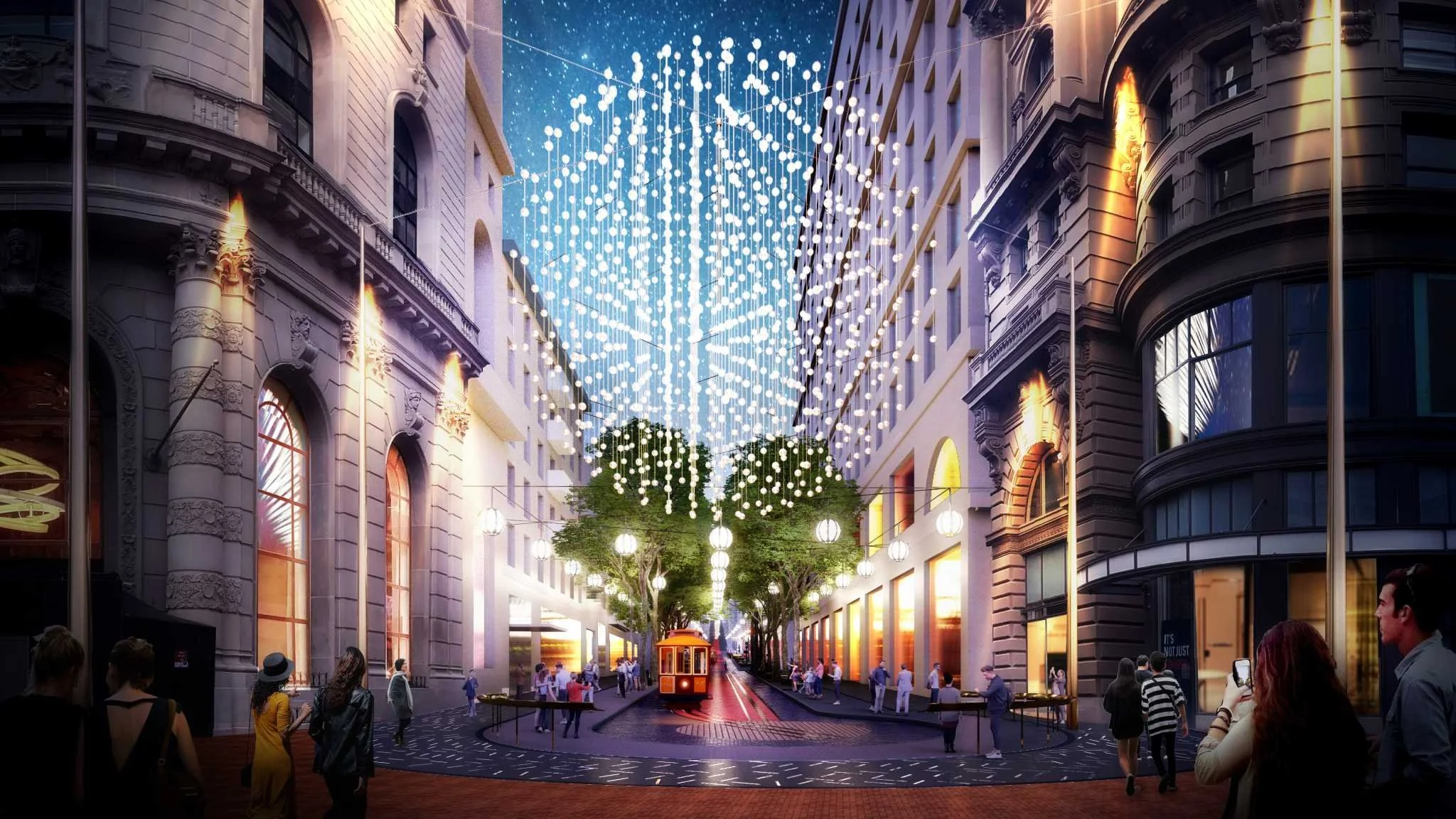 Powell Street Golden Lanterns