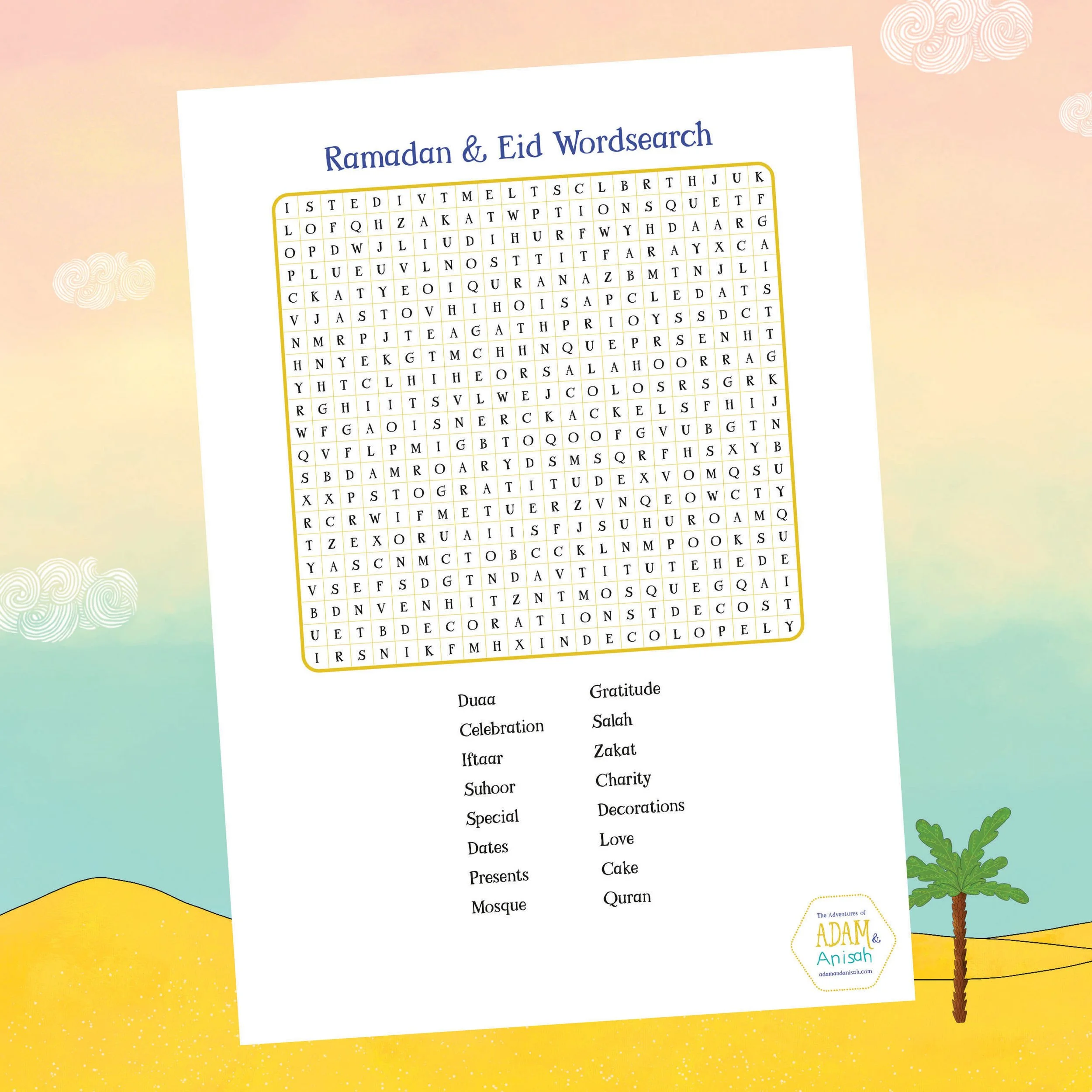 Wordsearch: Ramadan & Eid