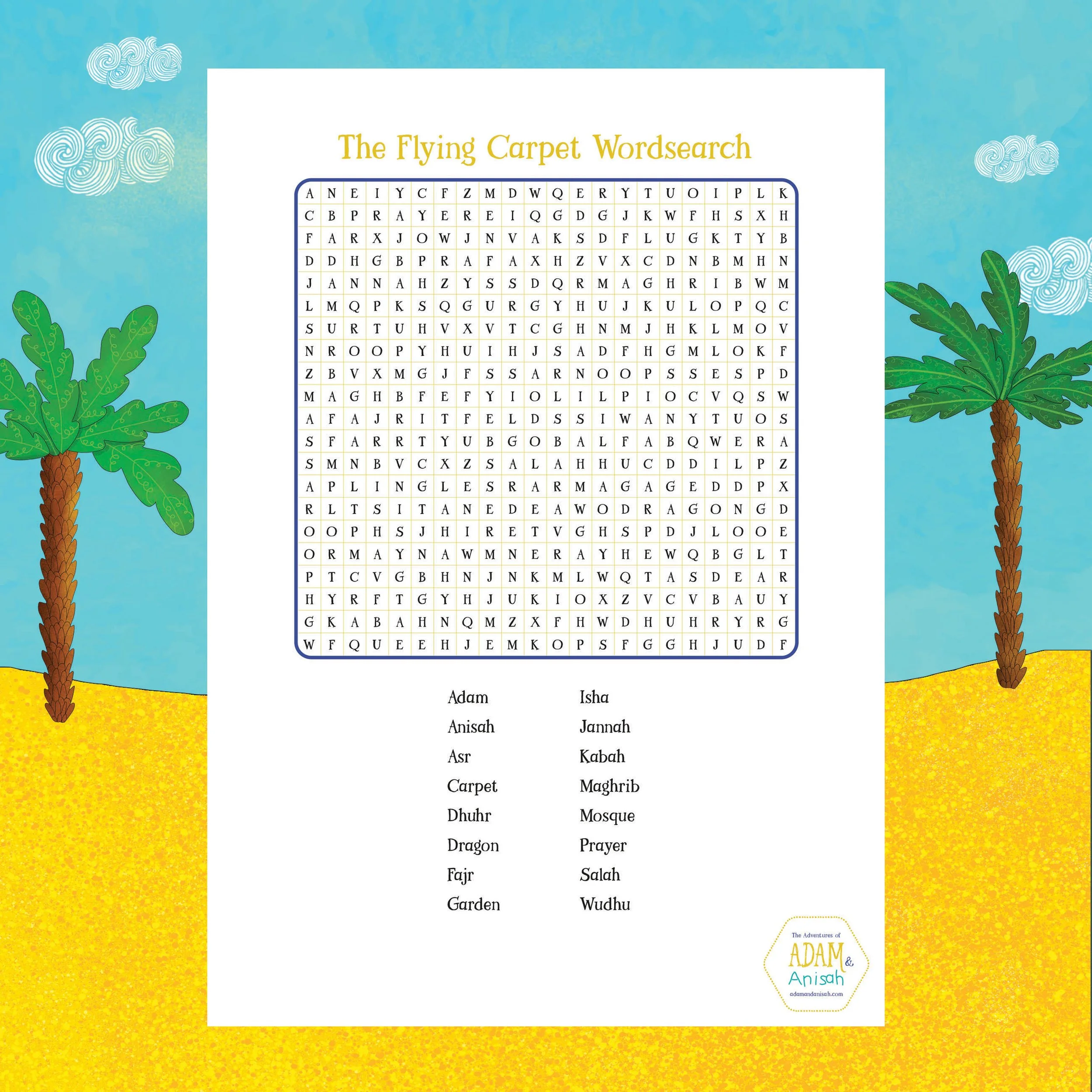 Wordsearch: The Flying Carpet