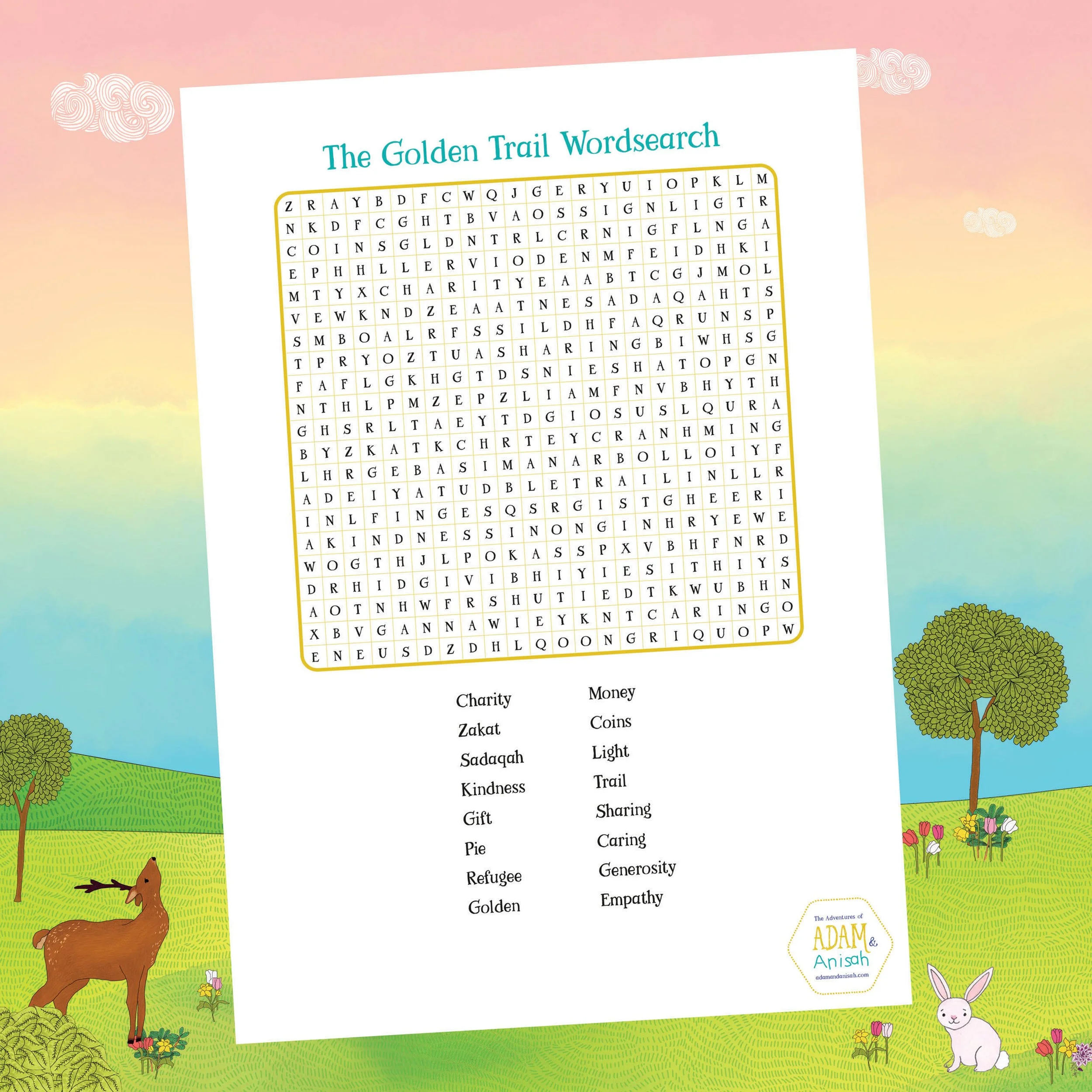 Wordsearch: The Golden Trail