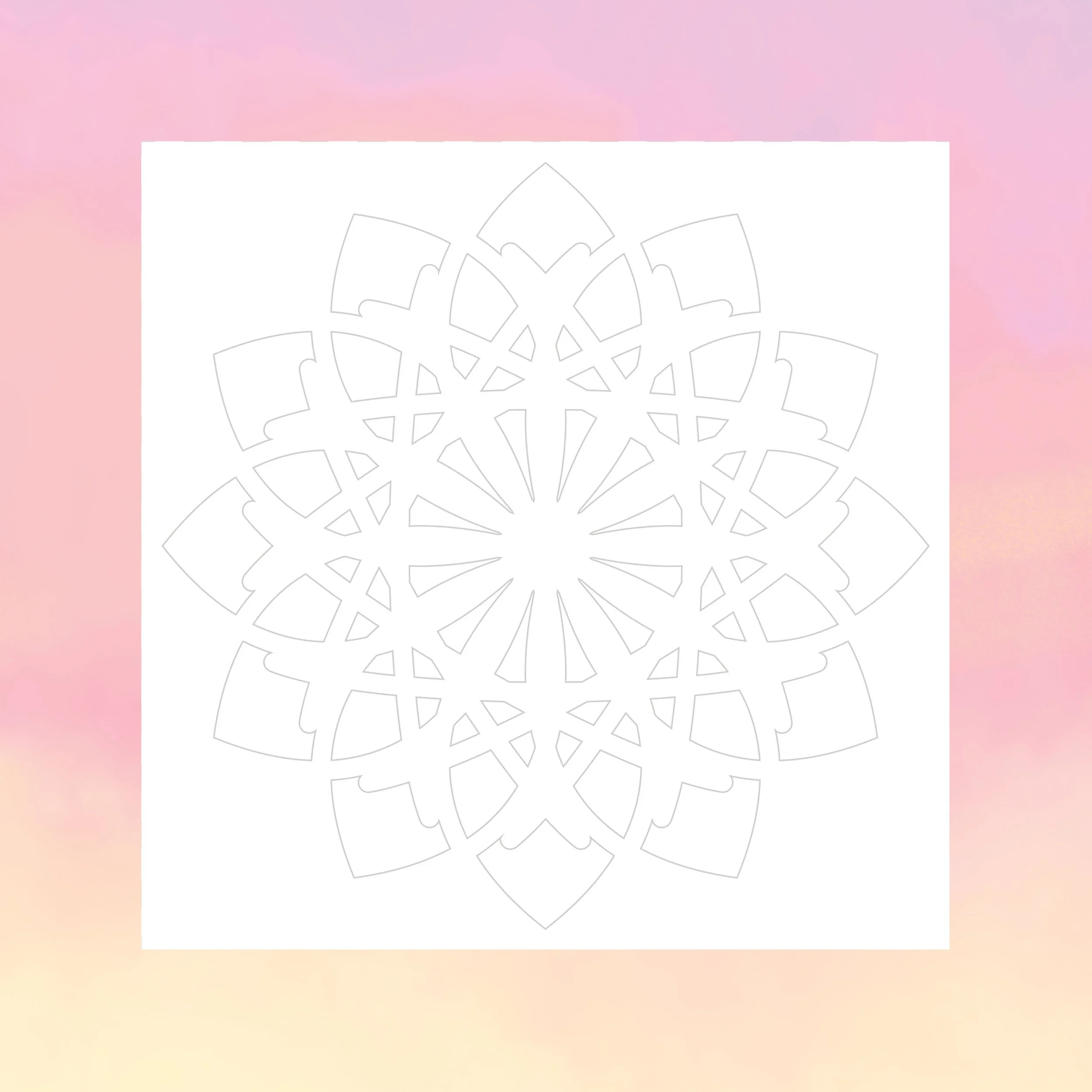 Eid Card Template: Pattern 4