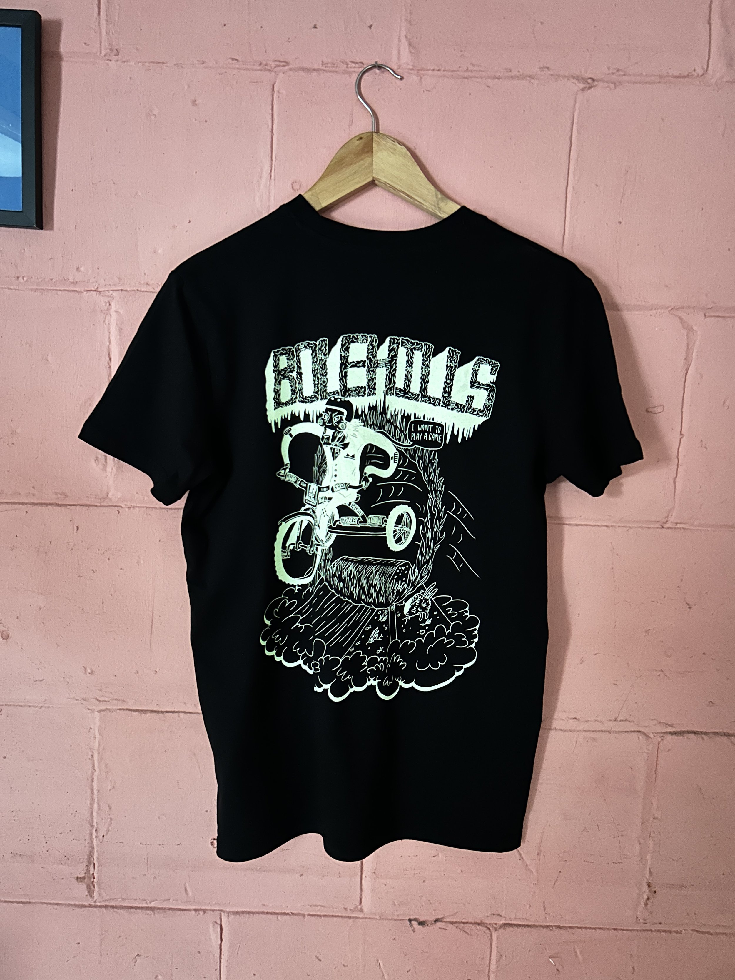 Glow in the dark ink for Bolehills, Sheffield.