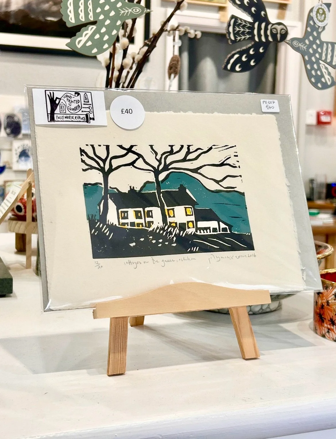 We&rsquo;ve had a fabulous new delivery of prints from @utterly_polly 

&bull;

A little more about Polly&hellip;

She is a Cumbria based printmaker working in linocut, creating bold, hand pulled prints that feel both simple and striking. Her work of
