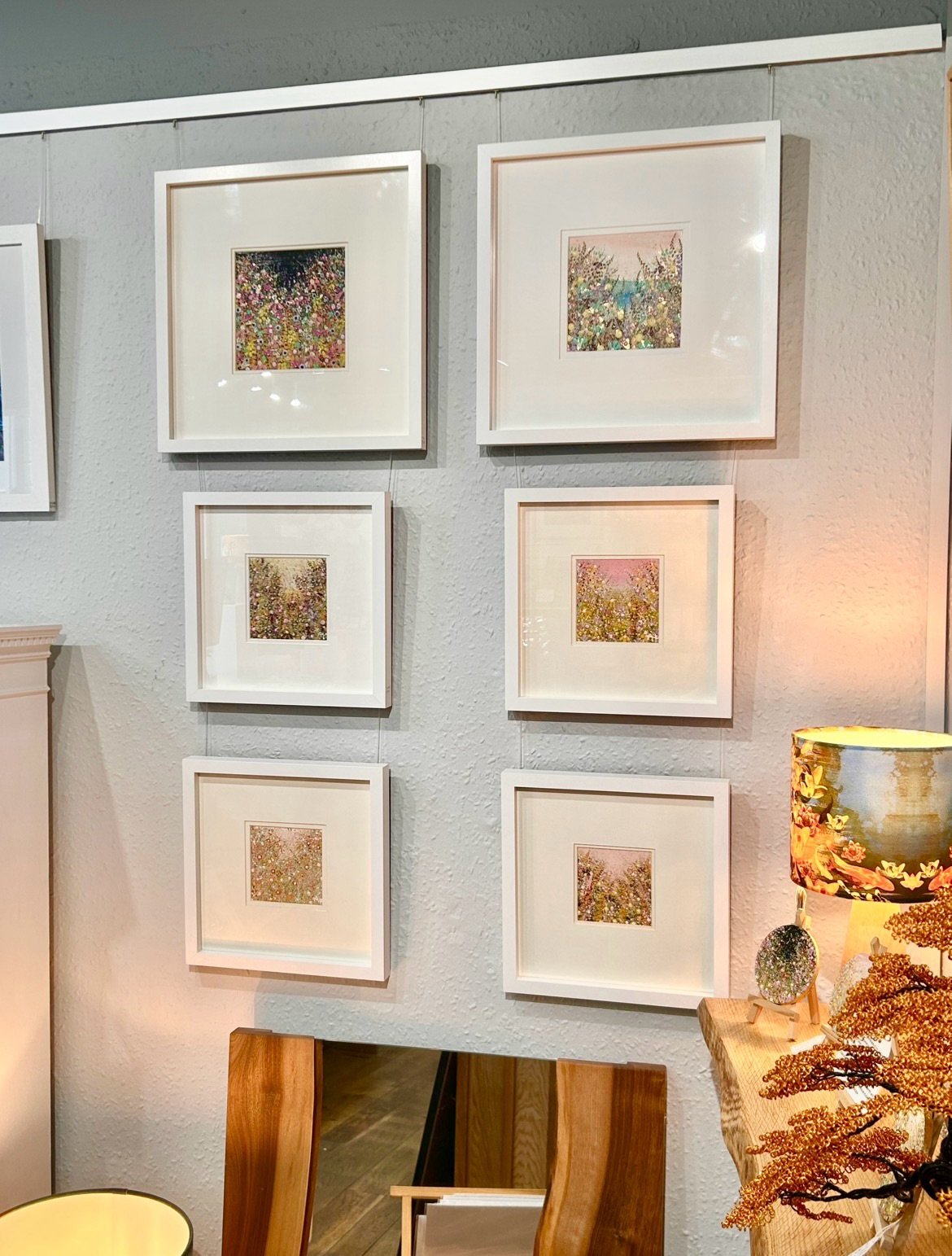 We&rsquo;ve had a fabulous new delivery of artwork from @amyhammondartwork arrive in the gallery! 🌸✨

&bull;

Amy&rsquo;s work always brings such beautiful colour, texture and shimmering gold accents to the space. Inspired by the natural world, her 