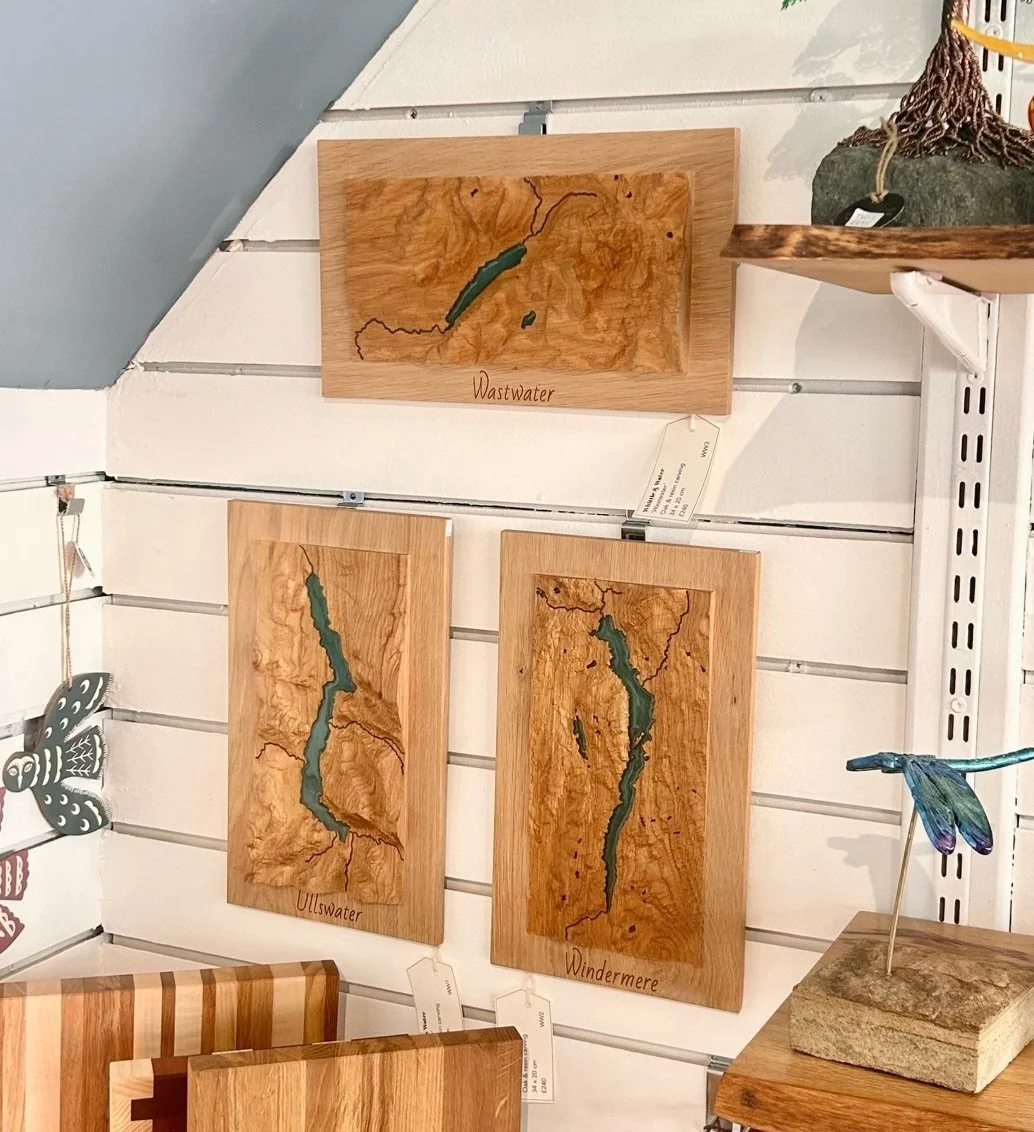 We&rsquo;re delighted to welcome Whittle &amp; Water to the gallery. 🤍

&bull;

Inspired by the landscapes we know and love, Whittle &amp; Water create beautifully crafted wooden topography maps that celebrate the unique contours of the Lake Distric