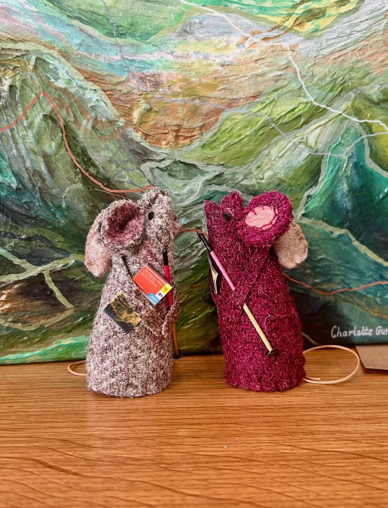 The tiniest walkers in the Lake District have arrived. 🐭🐑

&bull;

Complete with maps of the Lakes, trusty walking sticks and little backpacks, these charming mice look ready to head off on their next fell walk. The tiny details remind us so much o