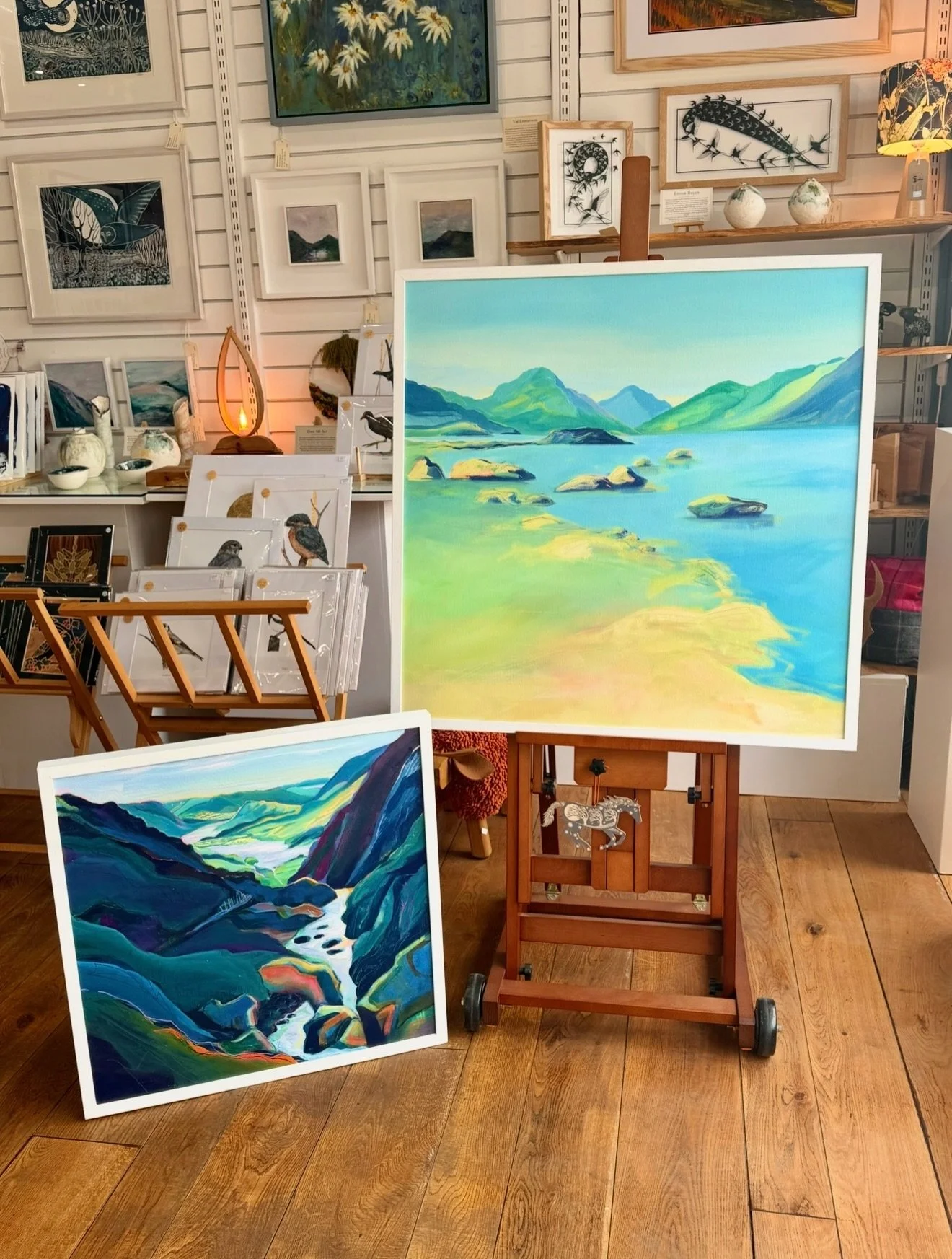 @clairejoharmer has been back to the Lakes and delivered us some beautiful new paintings. 🤍

There&rsquo;s something so captivating about Claire&rsquo;s use of colour. From a distance, her landscapes feel calm and familiar, but the closer you look, 