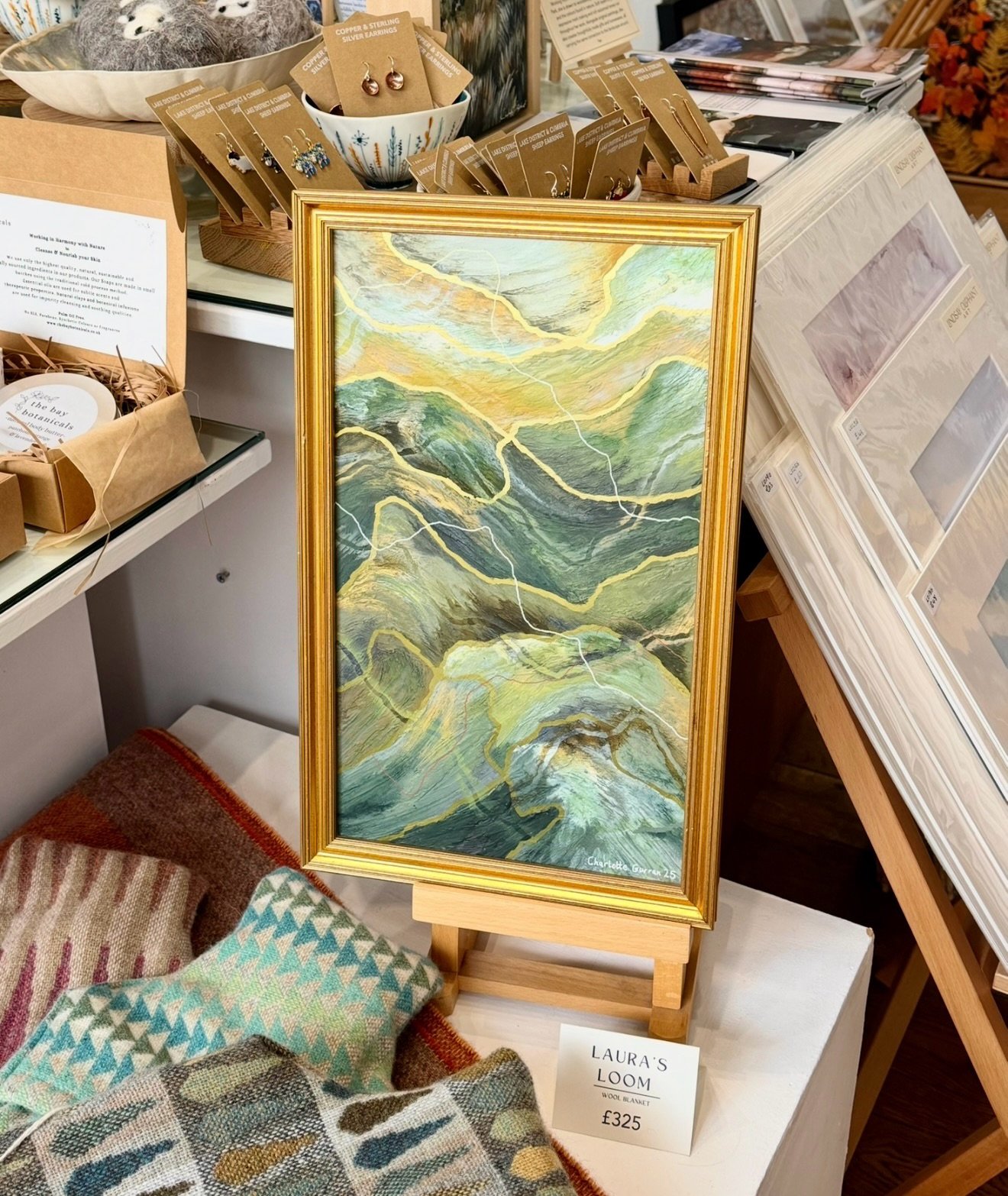 We&rsquo;ve had two lovely new pieces arrive from the wonderful @charlotte_gurran_art 💙✨

There&rsquo;s such a beautiful balance in these paintings between rich blues, earthy greens and softer golden tones. Charlotte has such a way of capturing the 