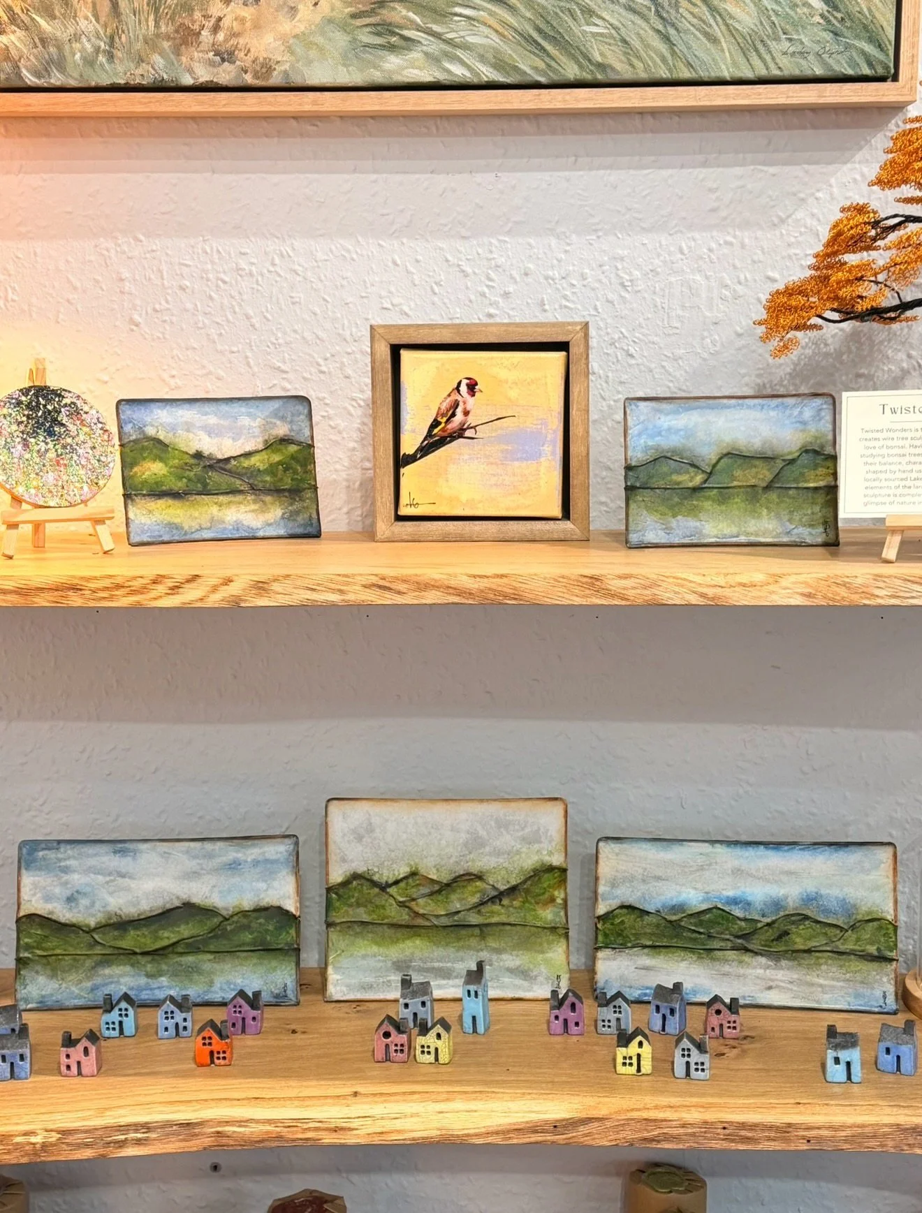 A little piece of the Lake District, captured in wire, colour and delicate layers.⛰️

We&rsquo;ve recently had another lovely delivery of Heidi Schramli&rsquo;s handmade landscape panels, each reflecting the shapes and movement of the fells in her ow
