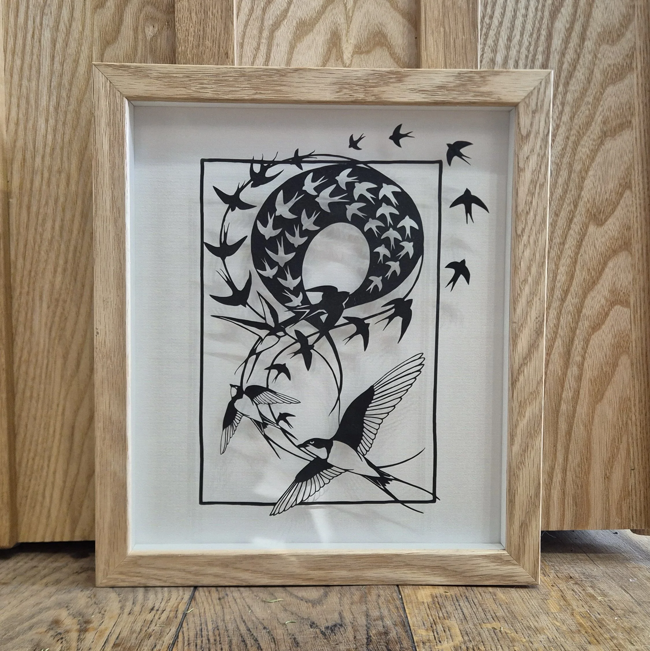 'Wing Path' Original papercut.